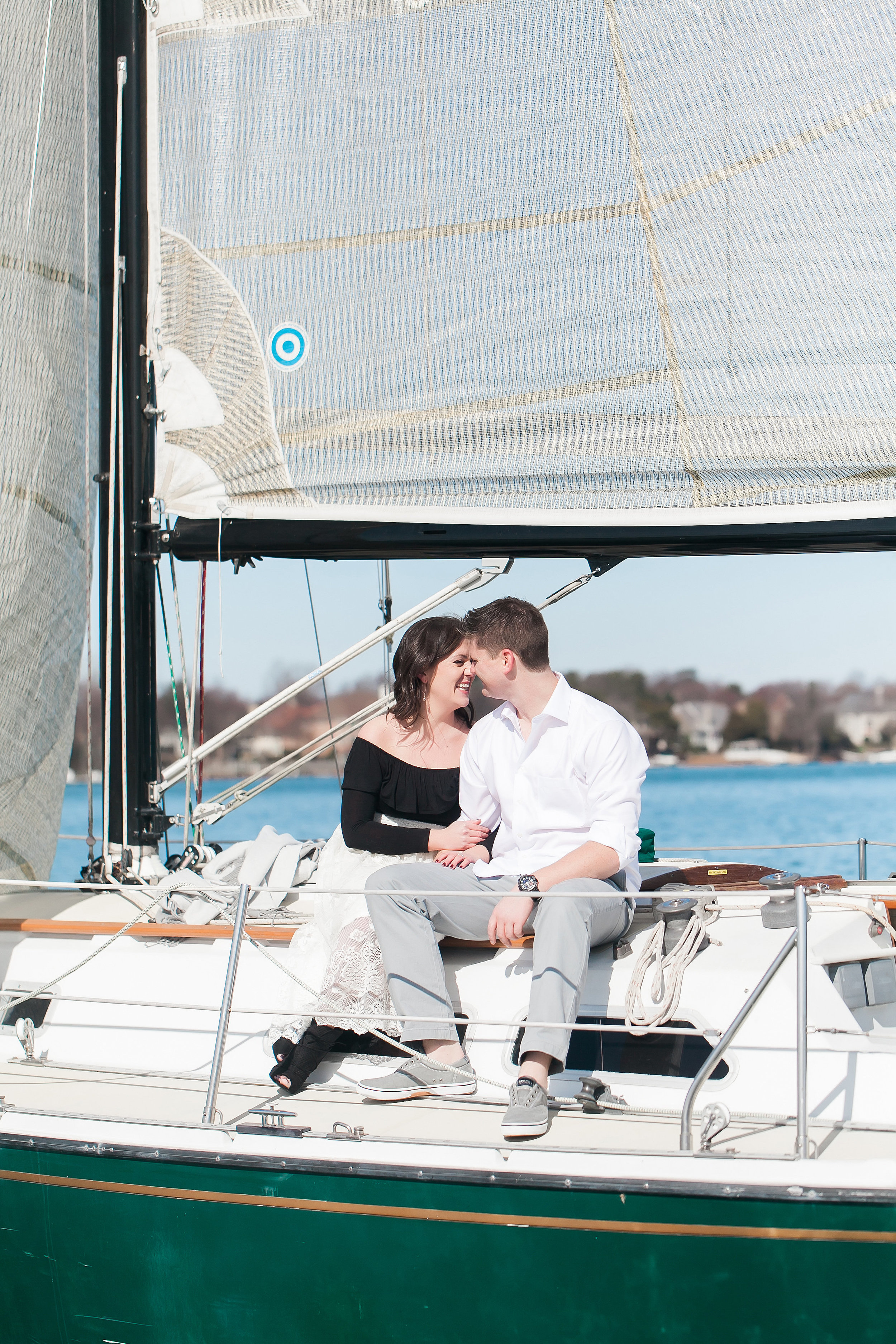 Sailboat Engagement Photos - Charlotte, North Carolina Wedding Photography