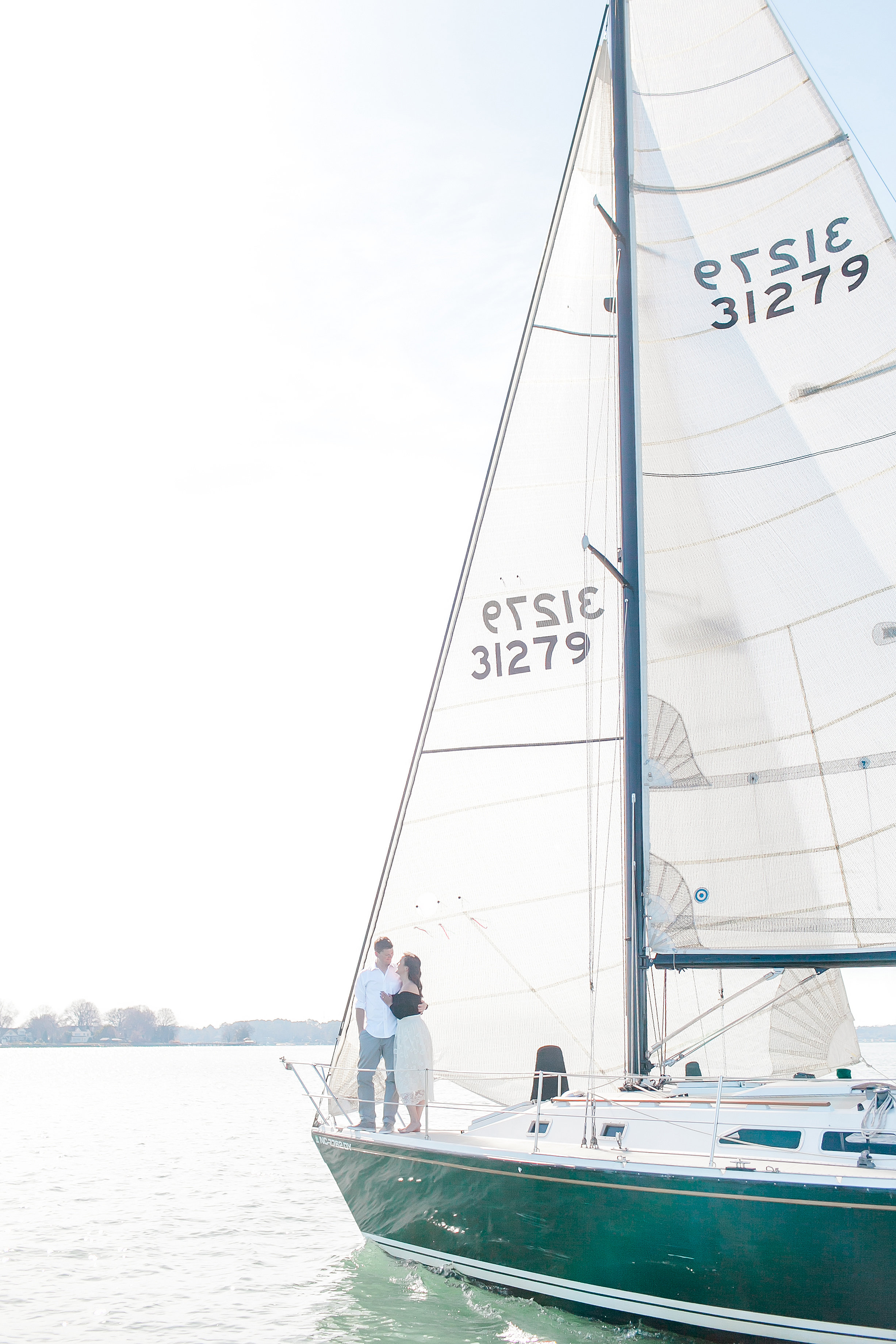 Sailboat Engagement Photos - Charlotte, North Carolina Wedding Photography