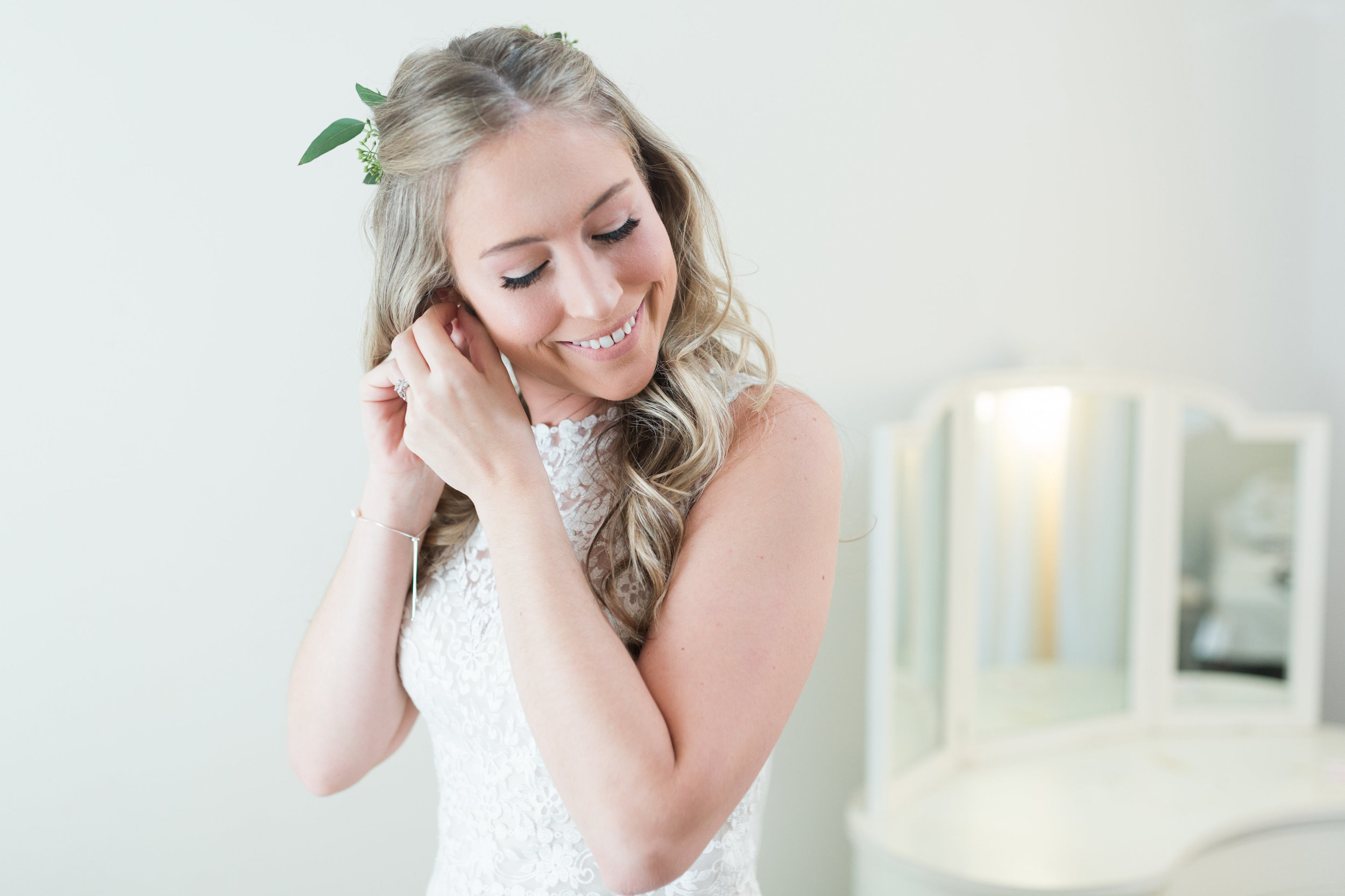 Bridal Hairstyle - Heritage House Wedding - Georgetown, Texas Wedding Venue