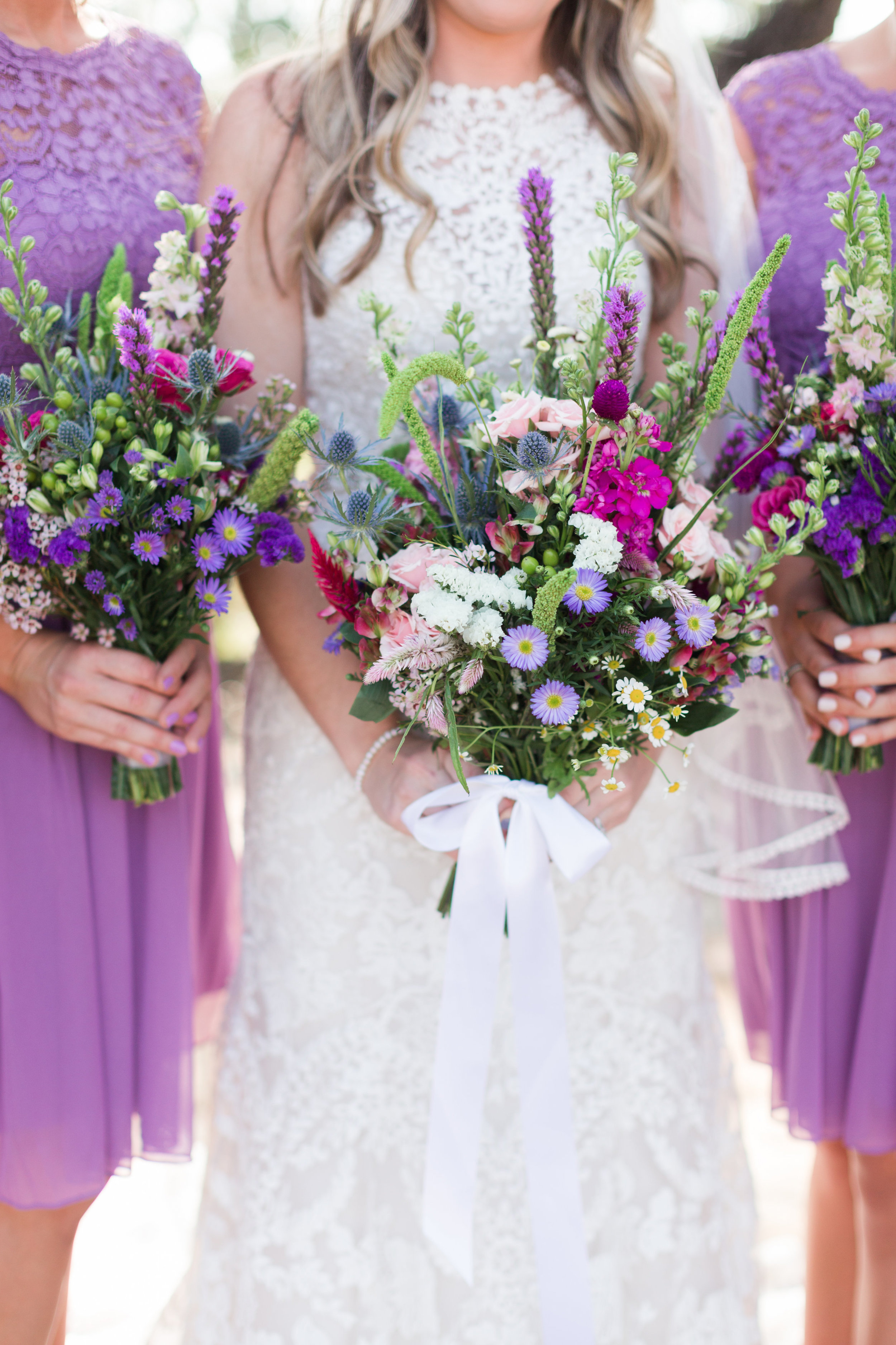 Wildflower Bridal Bouquet - Heritage House Wedding - Georgetown, Texas Wedding Venue