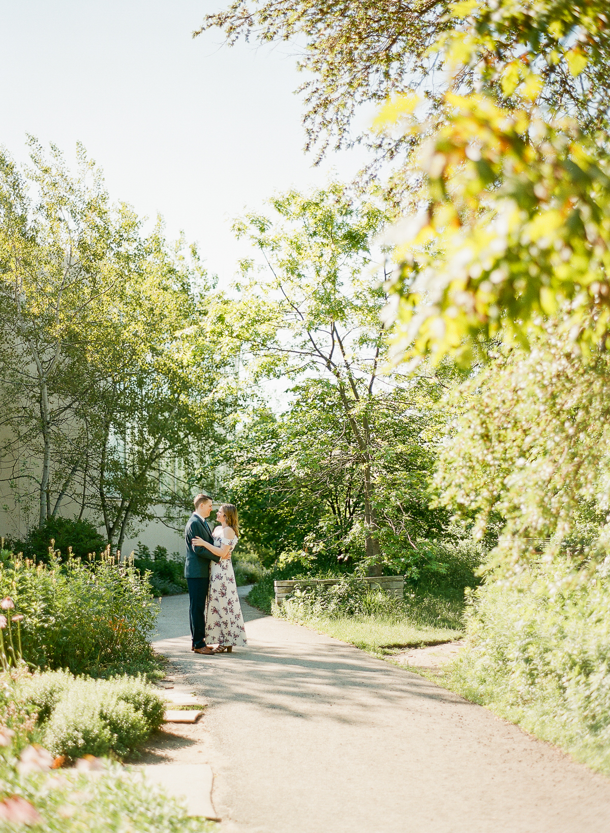 Gold Pear Halo Engagement Ring - Chicago Engagement Photos - Chicago Wedding Photographer