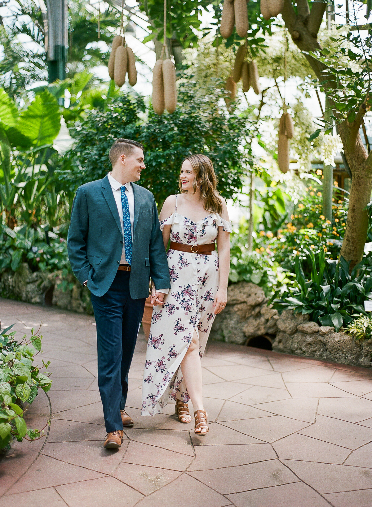 Gold Pear Halo Engagement Ring - Chicago Engagement Photos - Chicago Wedding Photographer