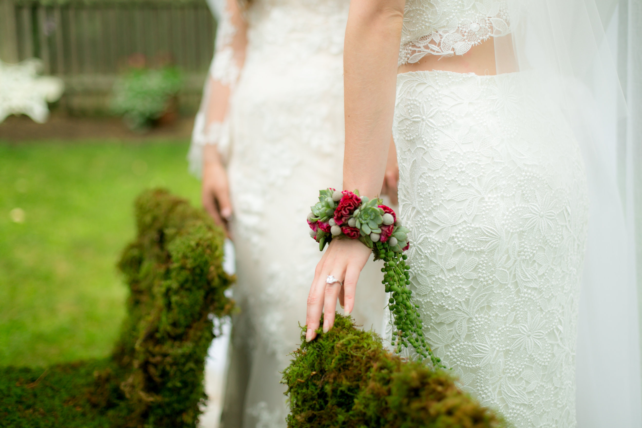 Flower Crown Wedding Veil - Colchester, Connecticut Wedding Photographer