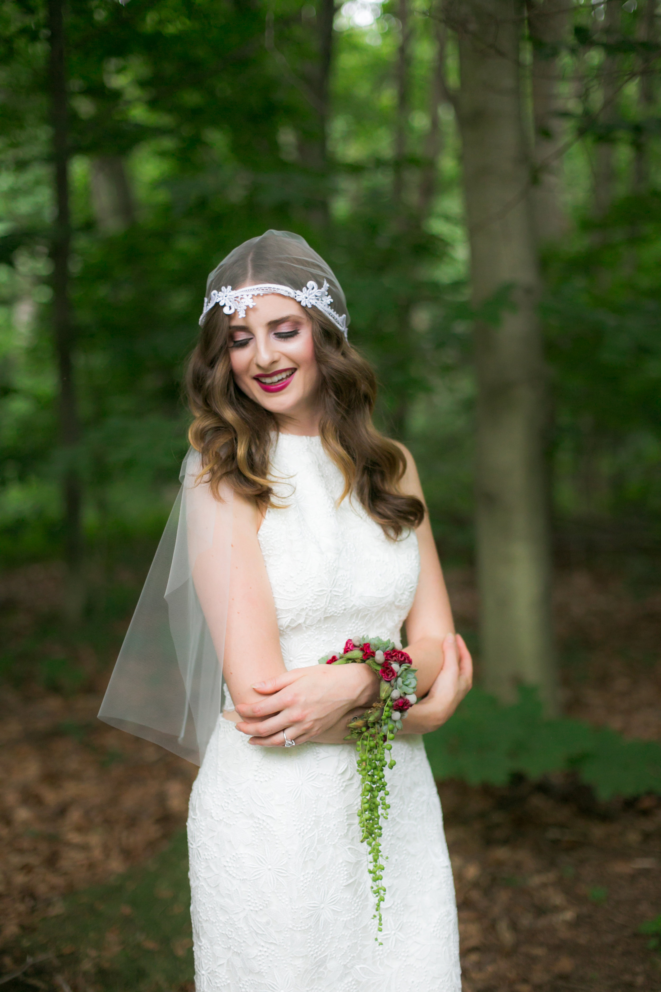 Bridal Separates - 2 Piece Lace Wedding Dress - Colchester, Connecticut Wedding Photographer