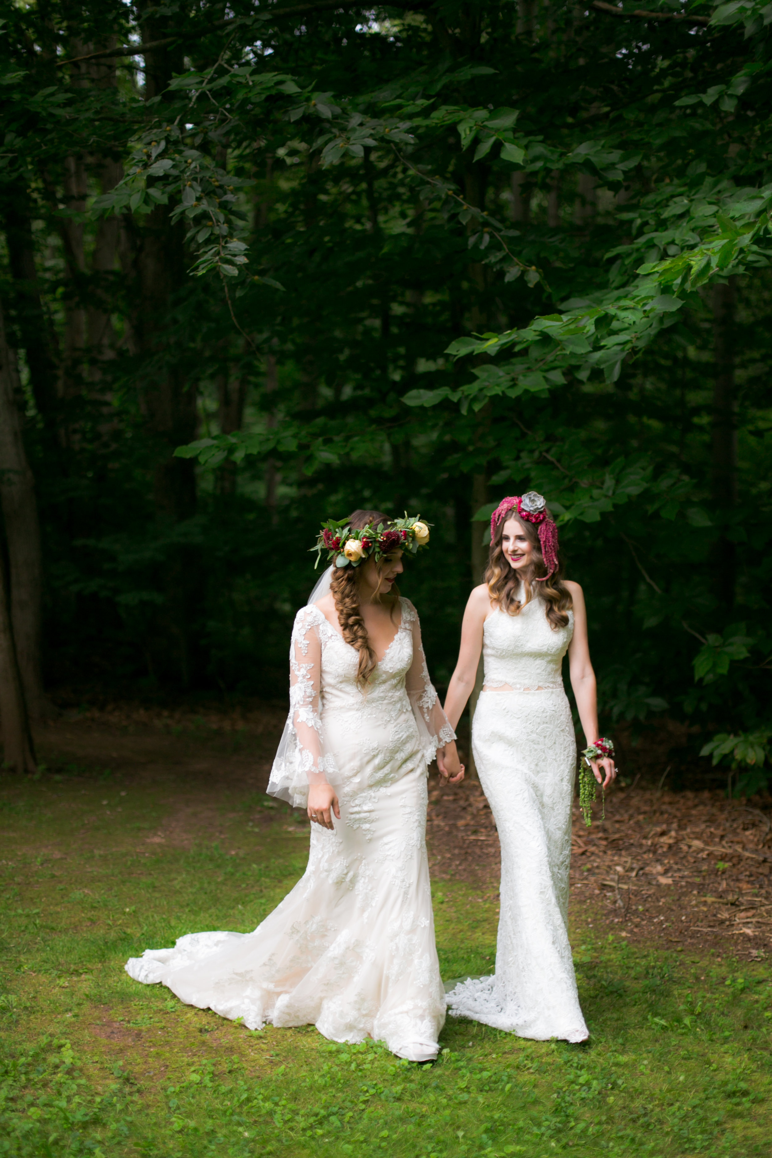 Bridal Separates - 2 Piece Lace Wedding Dress - Colchester, Connecticut Wedding Photographer