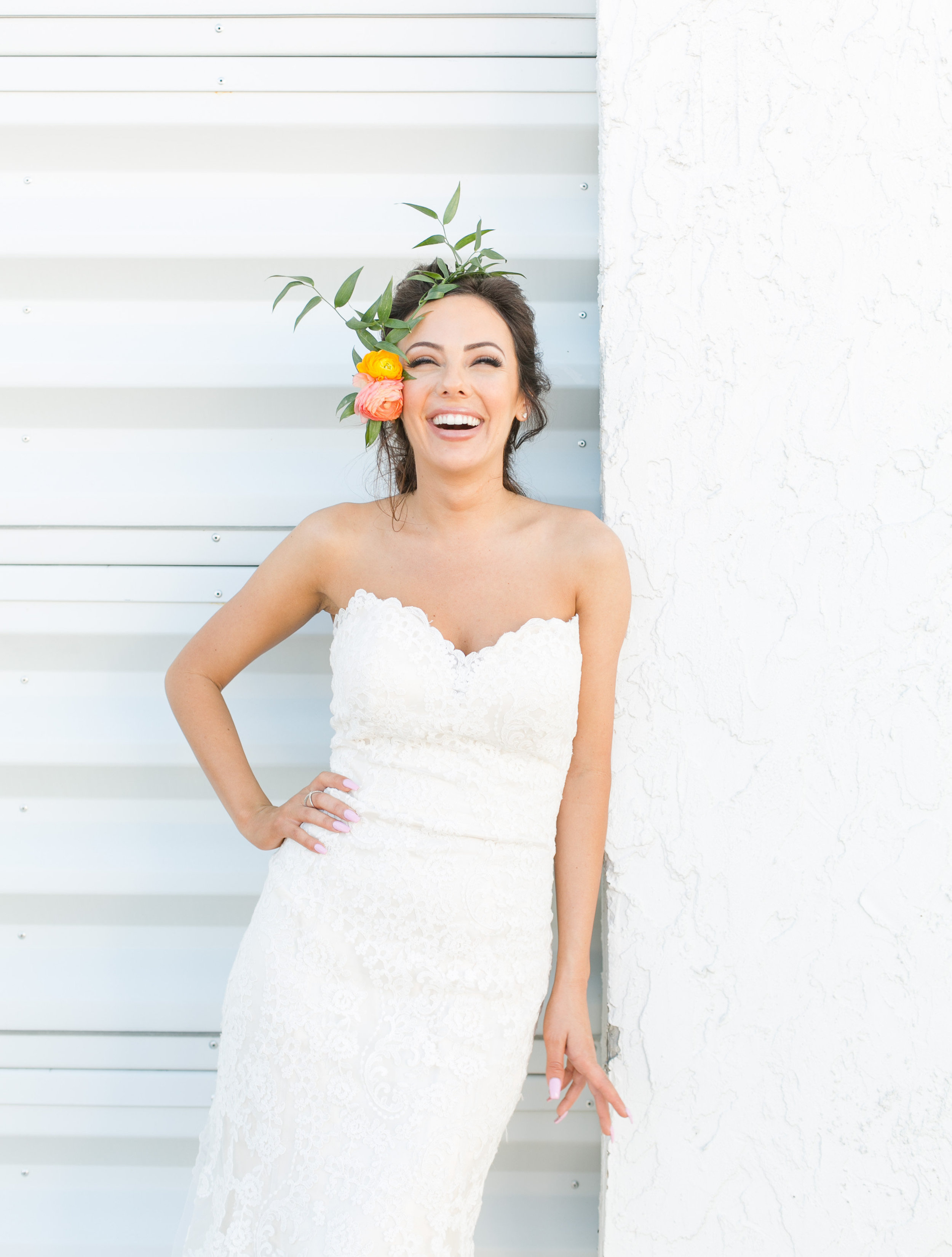 Bridal Flower Crowns - Industrial Wedding Decor Ideas