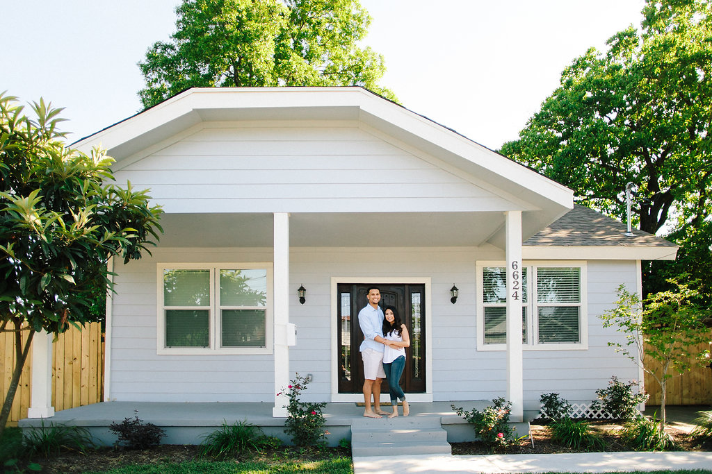 At Home Engagement Photos -- Houston Wedding Photographer