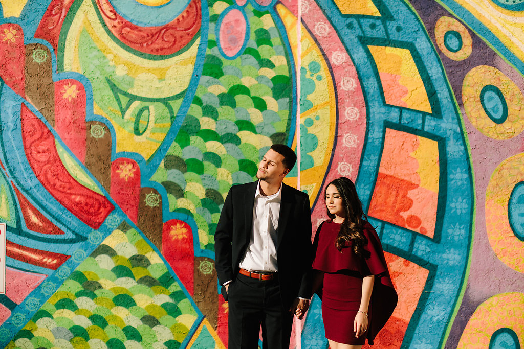 Downtown Houston Engagement Photos