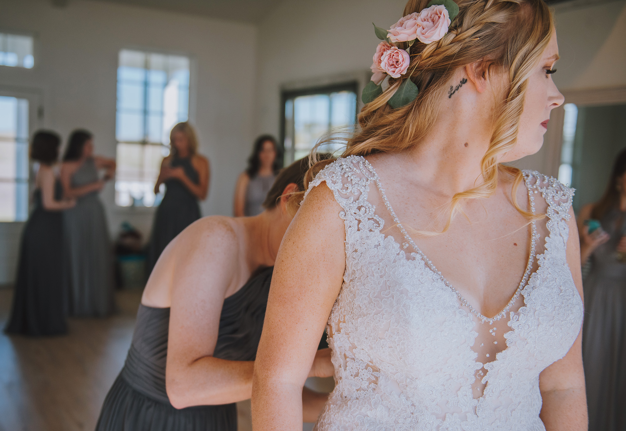 Lace Wedding Dress - The Grand Ivory Wedding - Leonard, Texas Wedding Venue