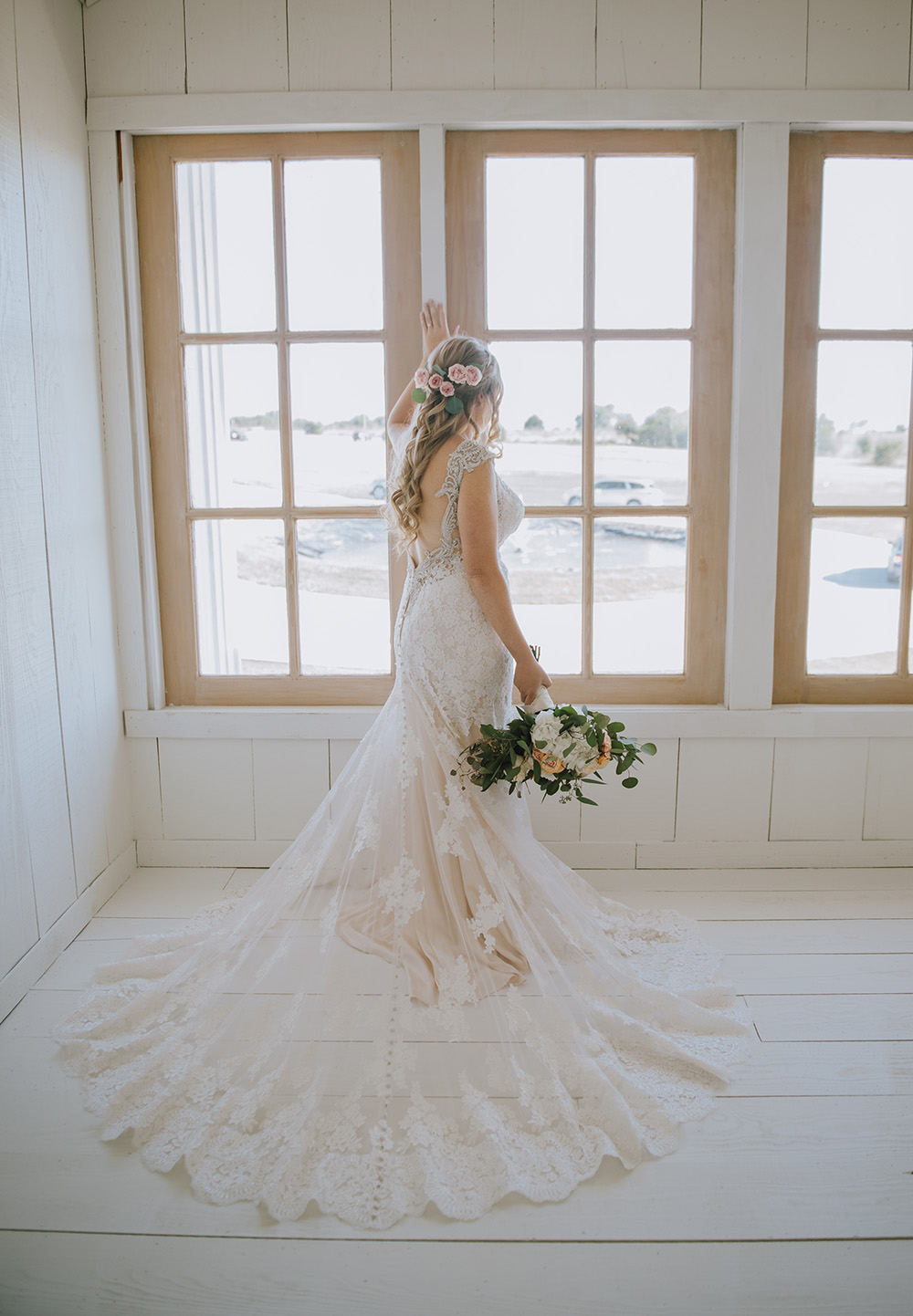 Gorgeous Lace Wedding Gown - The Grand Ivory Wedding - Leonard, Texas Wedding Venue