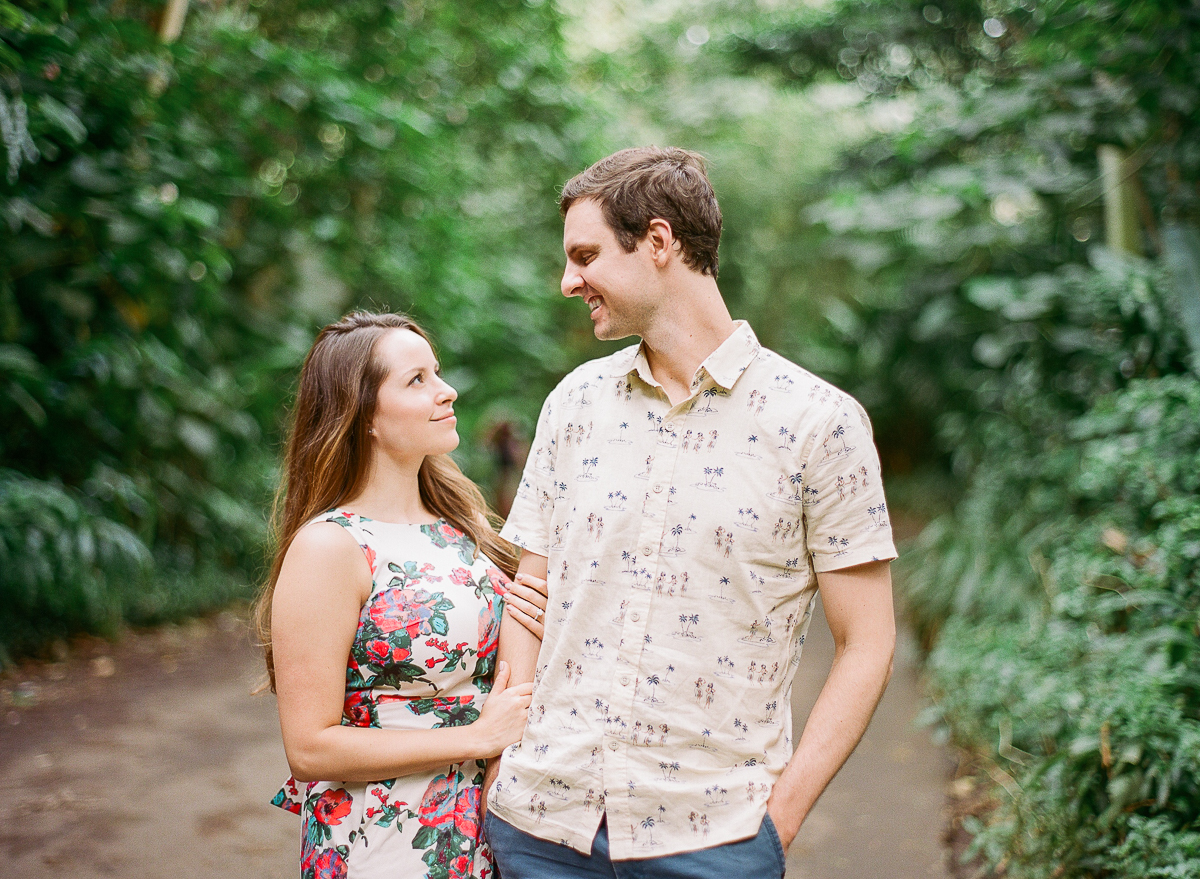 Manoa Falls Hawaii Engagement Photos