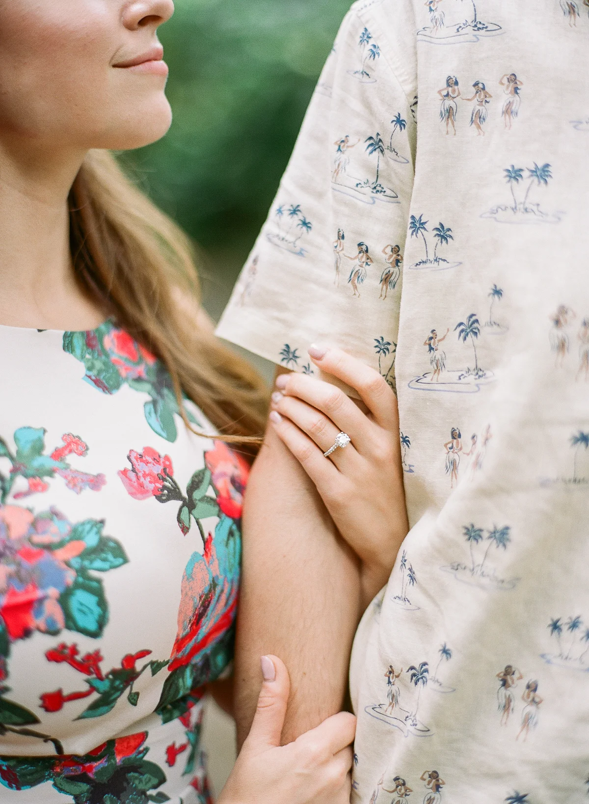 Manoa Falls Hawaii Engagement Photos