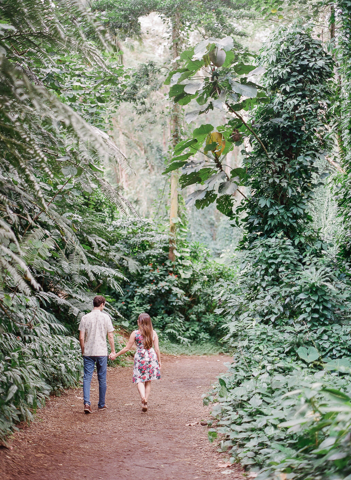 Manoa Falls Hawaii Engagement Photos