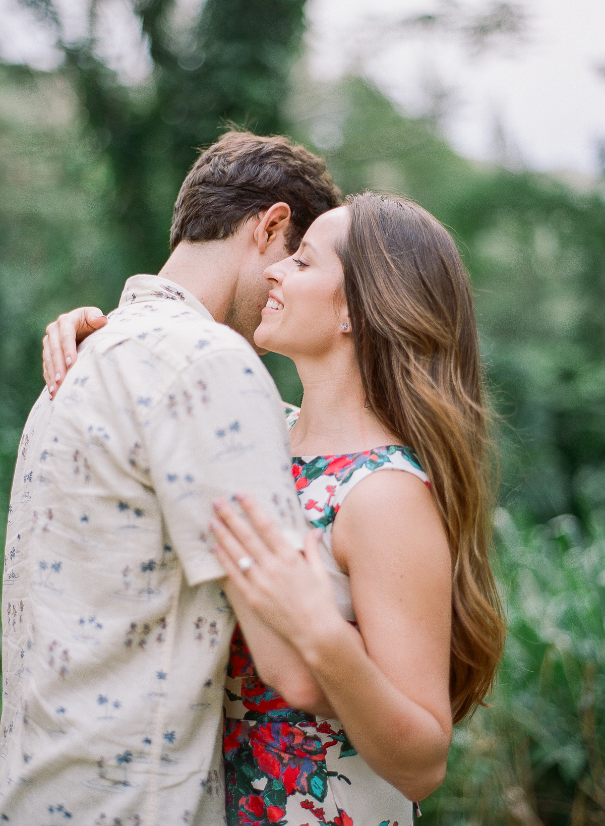 Manoa Falls Hawaii Engagement Photos