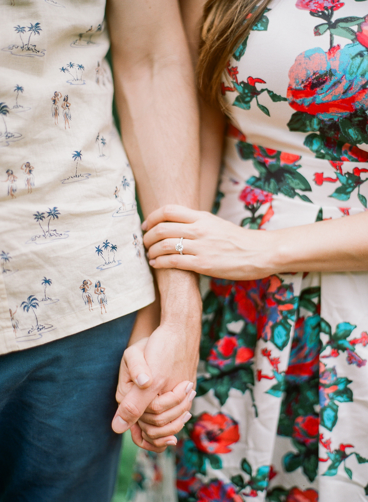 Manoa Falls Hawaii Engagement Photos