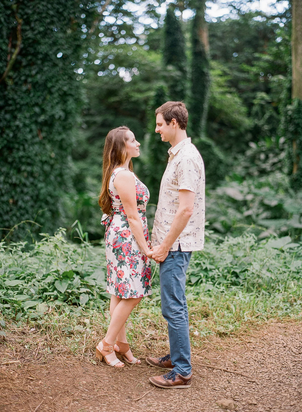 Manoa Falls Hawaii Engagement Photos