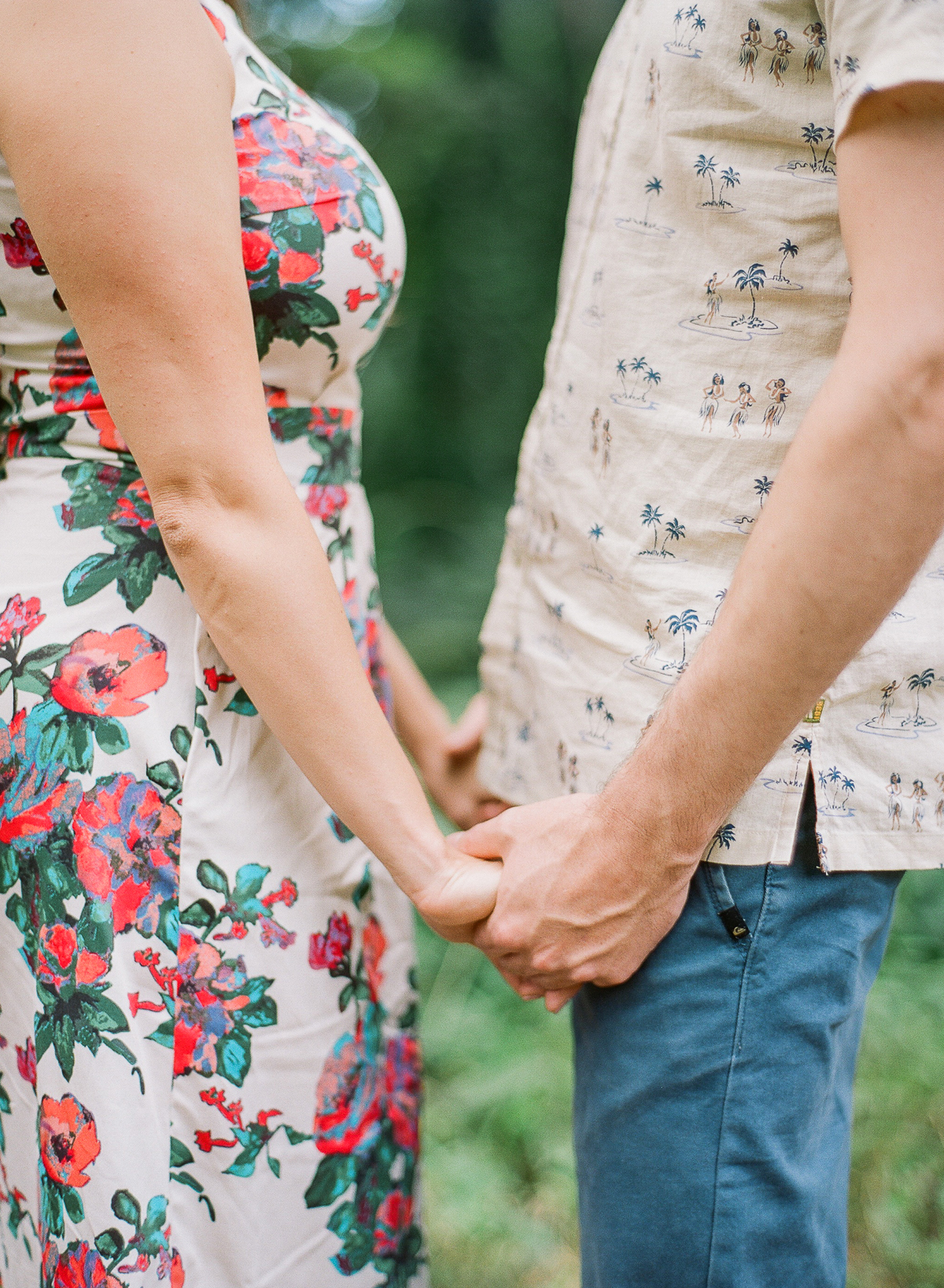 Manoa Falls Hawaii Engagement Photos