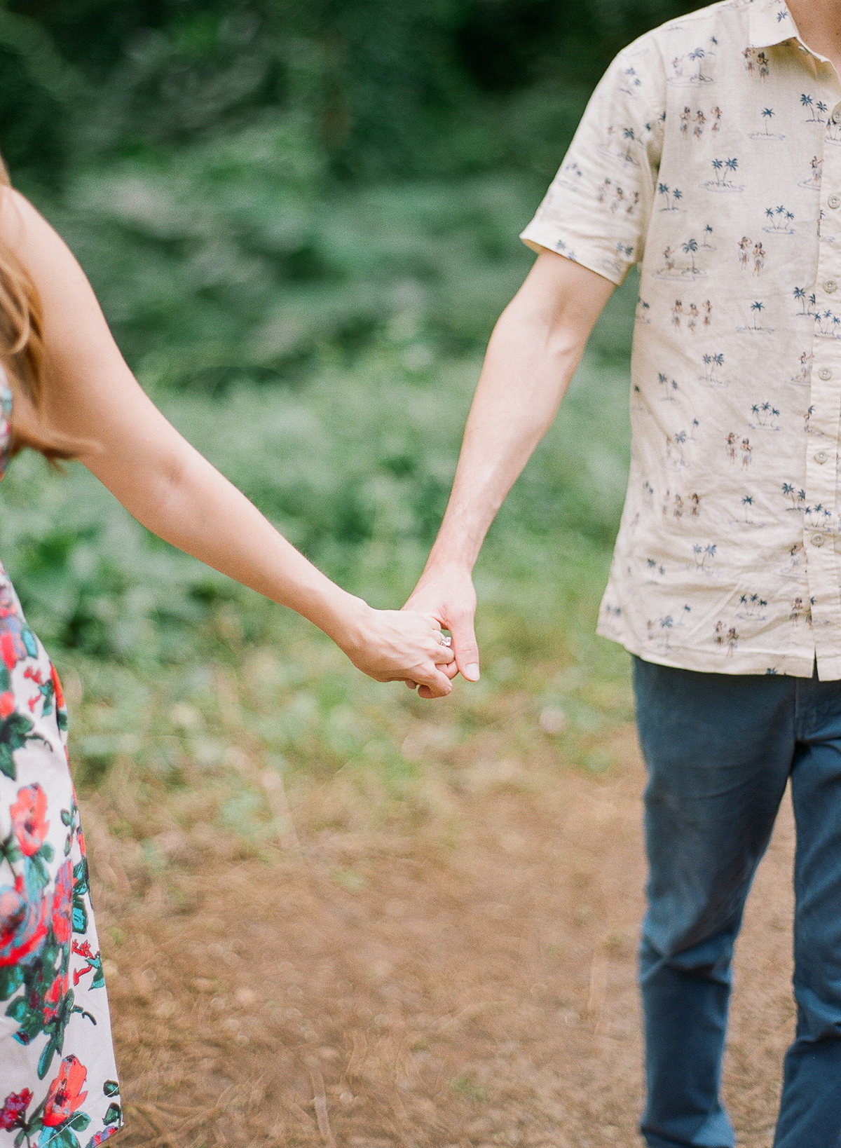 Manoa Falls Hawaii Engagement Photos