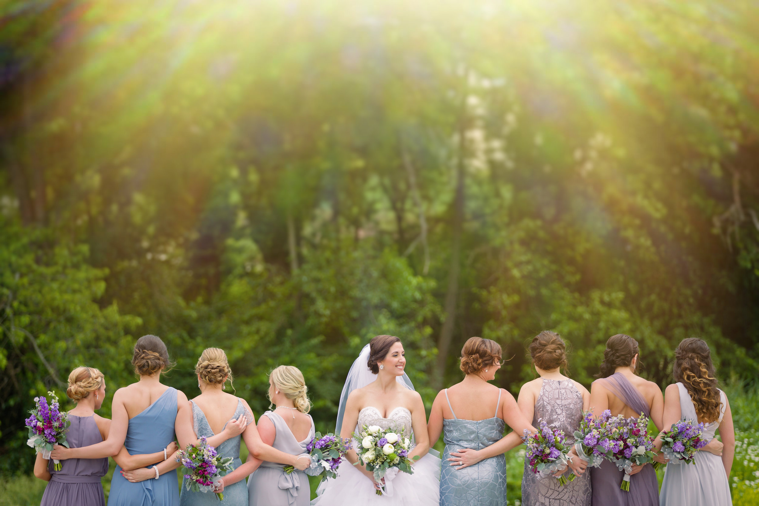 Blue Bridesmaid Dresses - Pittsburgh Wedding Venue - Duquesne University Wedding