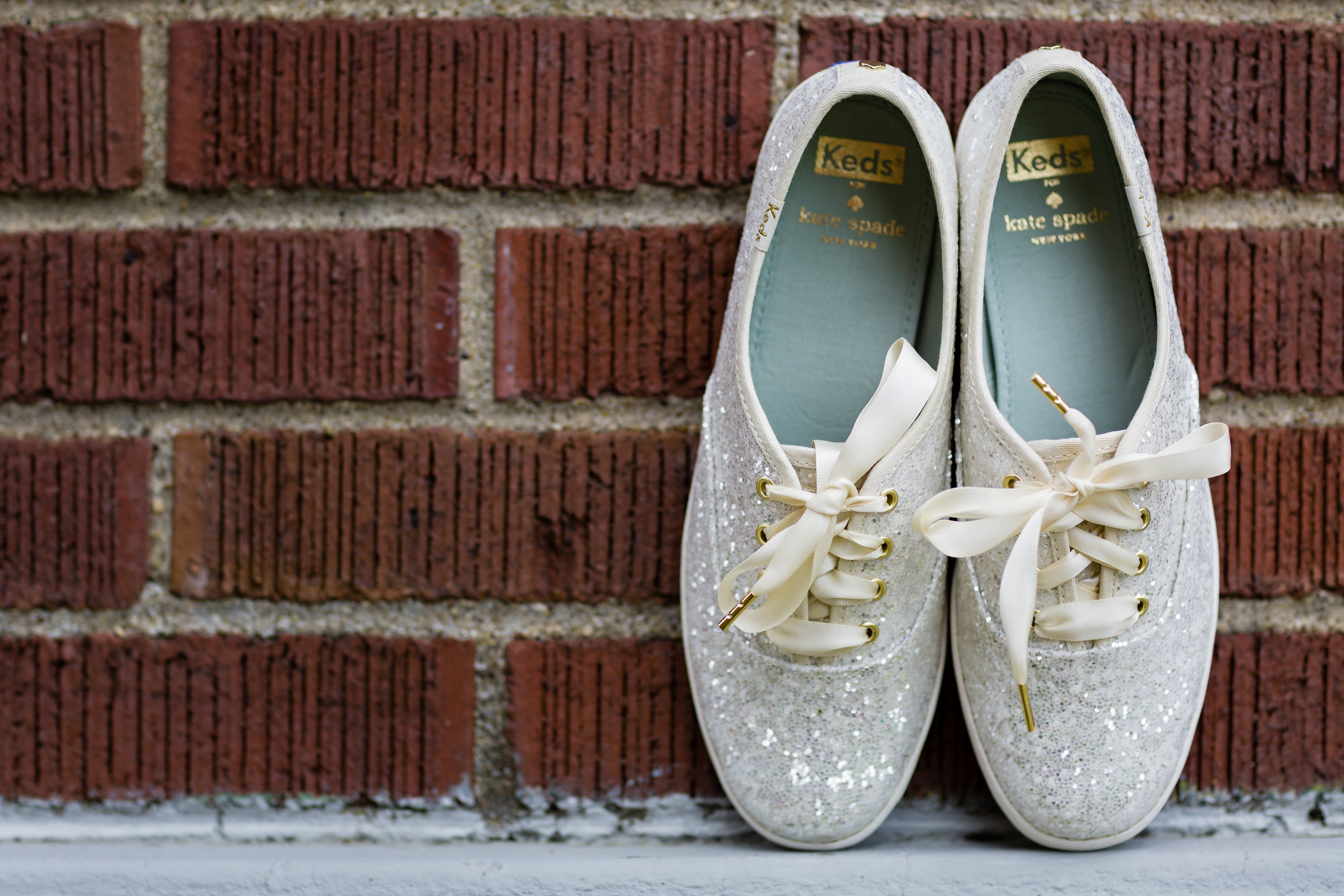 Sparkly White Bridal Tennis Shoes - Pittsburgh Wedding Venue - Duquesne University Wedding