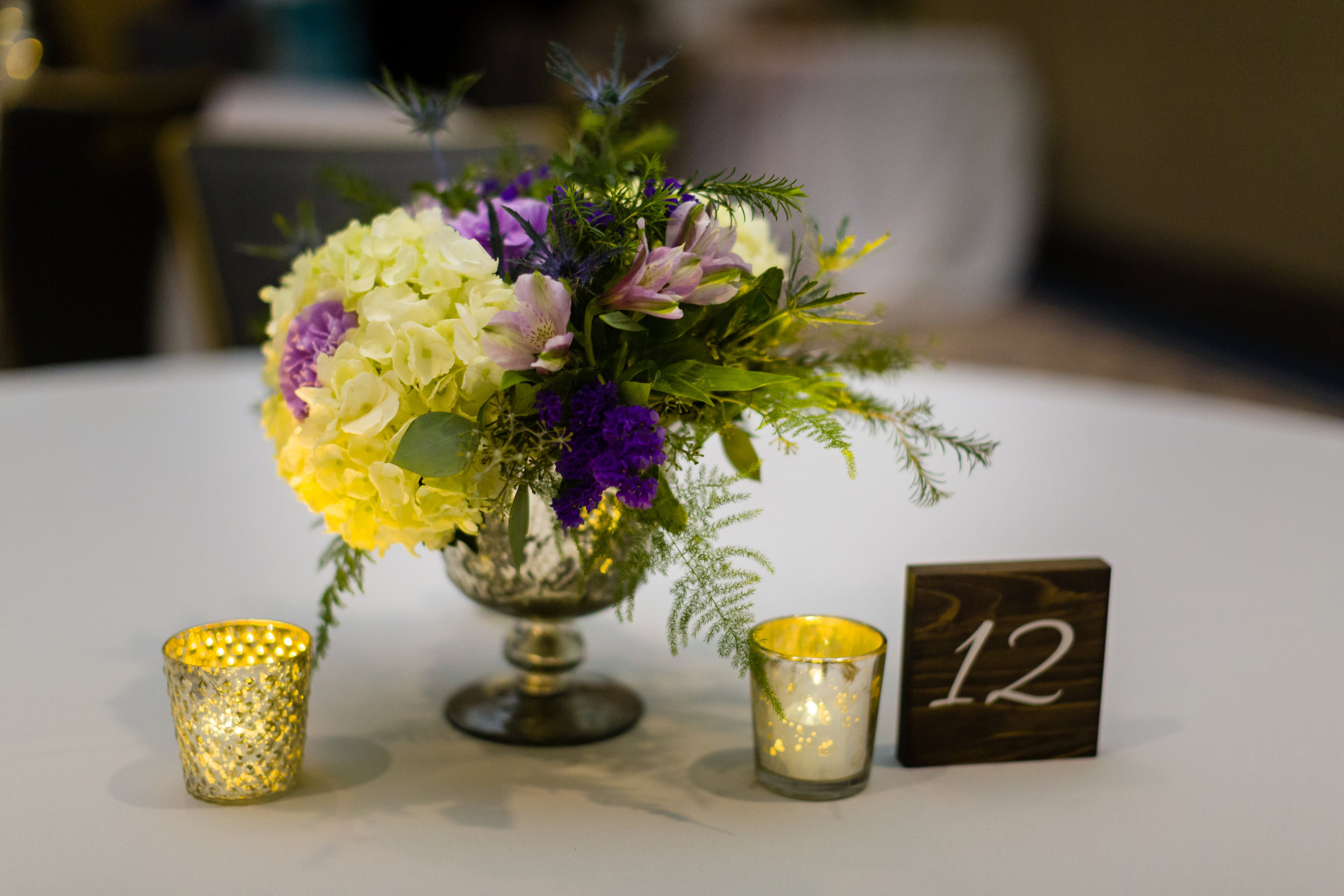 Simple Wedding Centerpieces - Pittsburgh Wedding Venue - Duquesne University Wedding