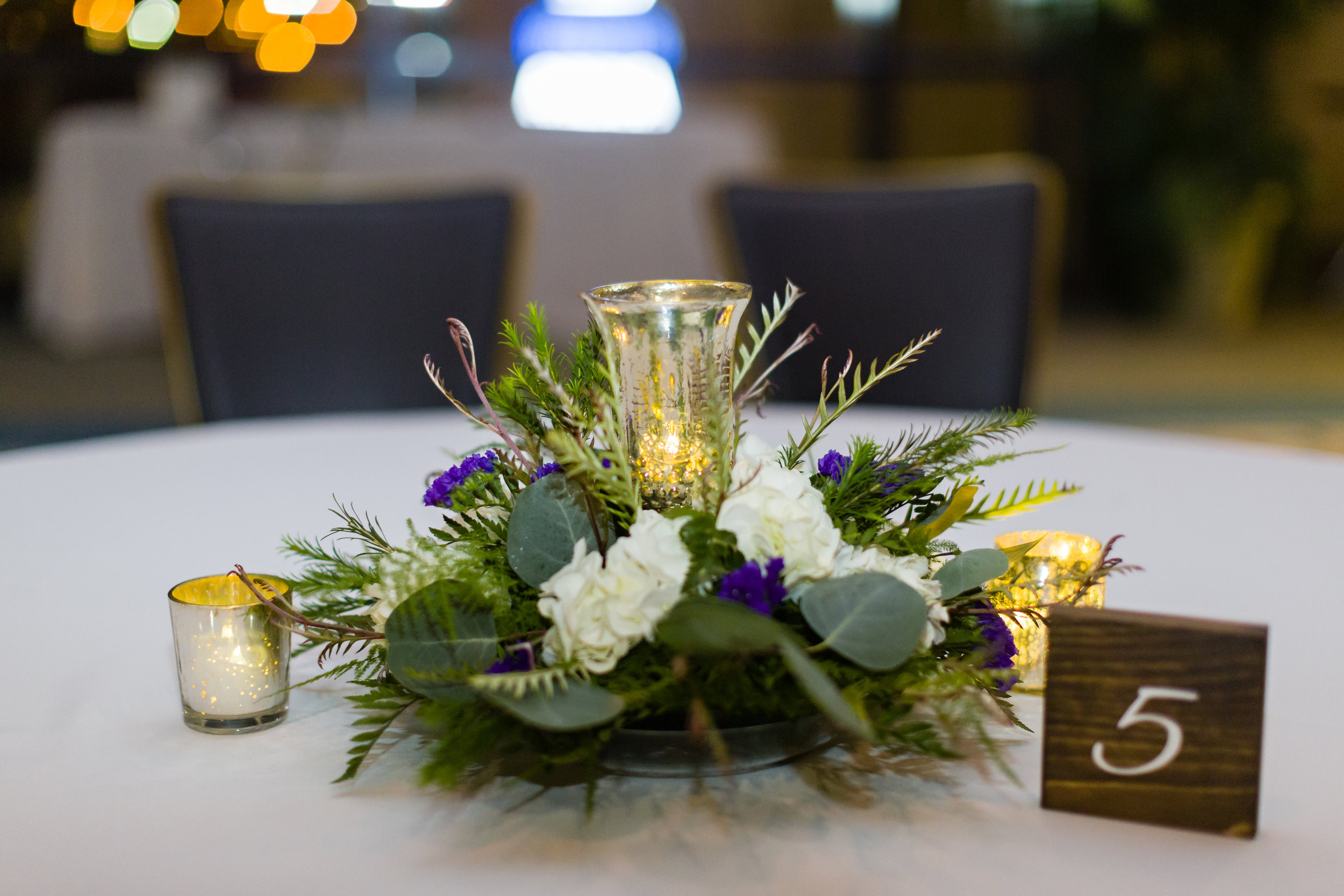 Simple Wedding Centerpieces - Pittsburgh Wedding Venue - Duquesne University Wedding