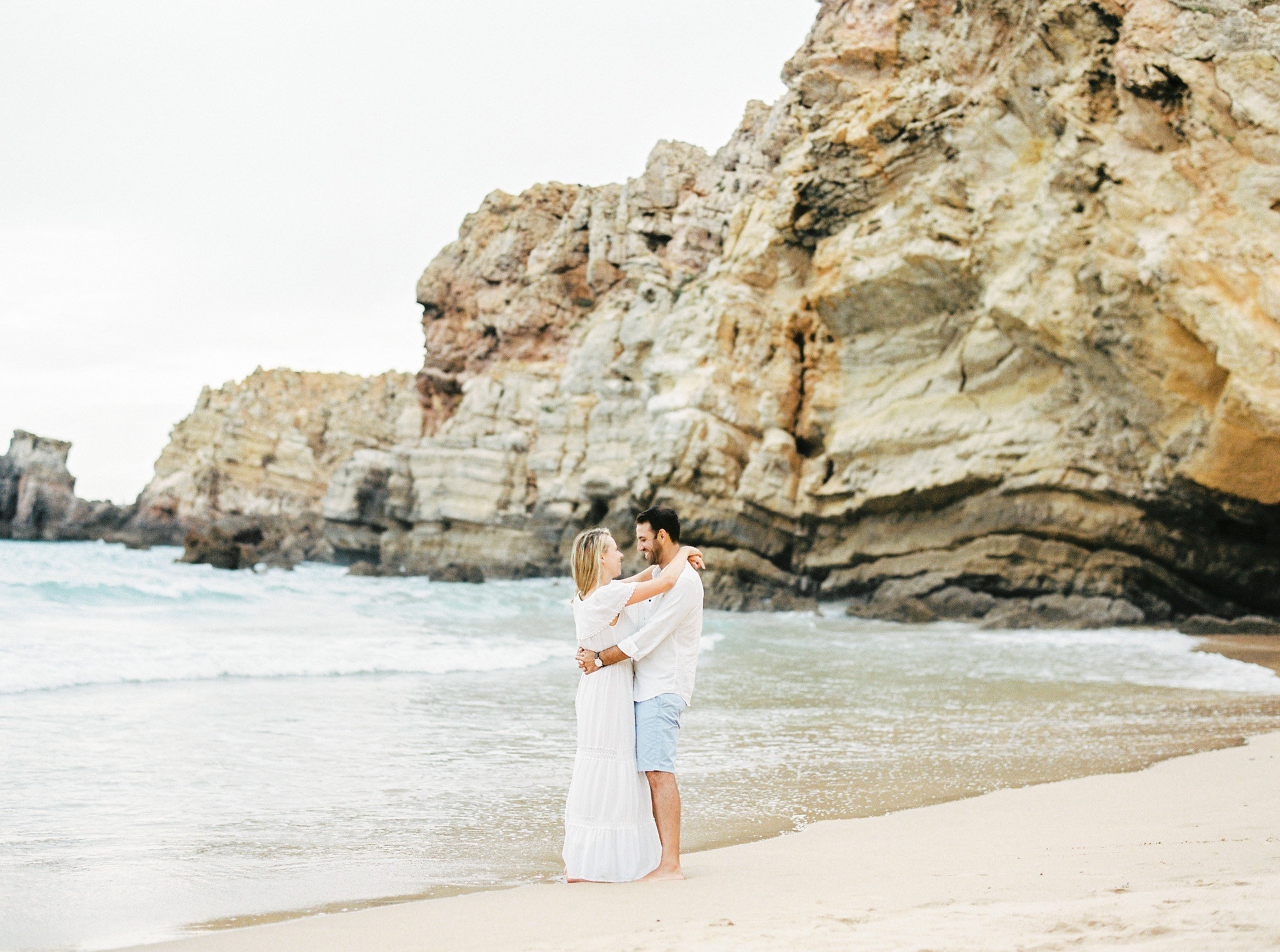 Algarve, Portugal Beach Engagement Photos