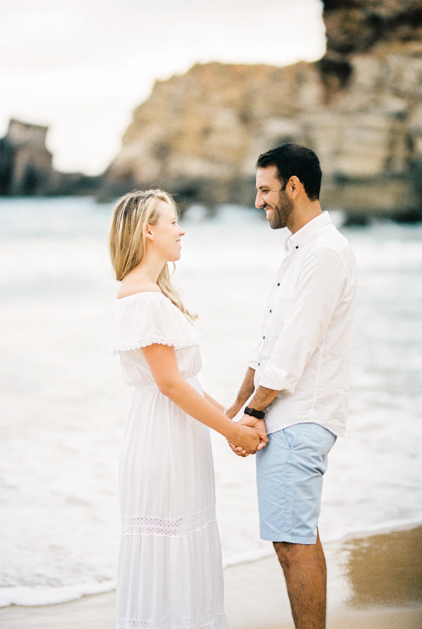 Algarve, Portugal Beach Engagement Photos