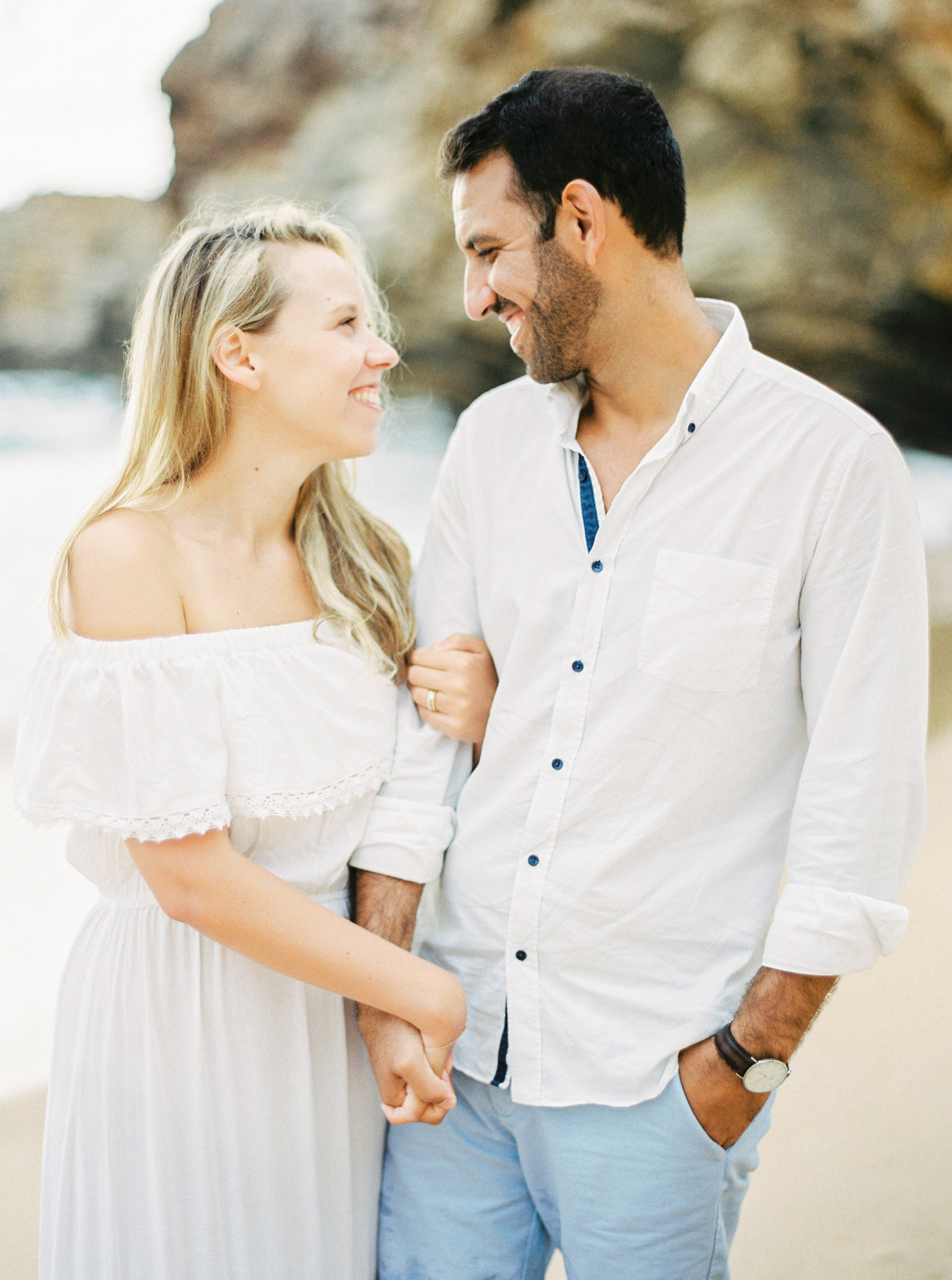 Algarve, Portugal Beach Engagement Photos