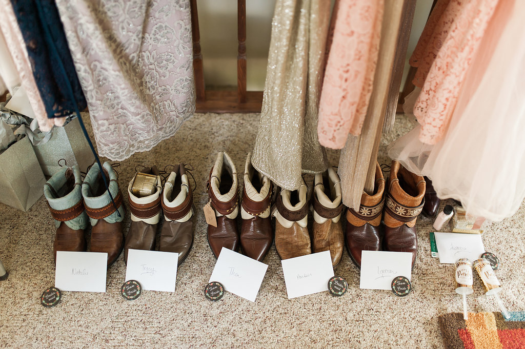 Blush Bridesmaid Dresses - Iowa Farm Wedding - Private Estate Weddings