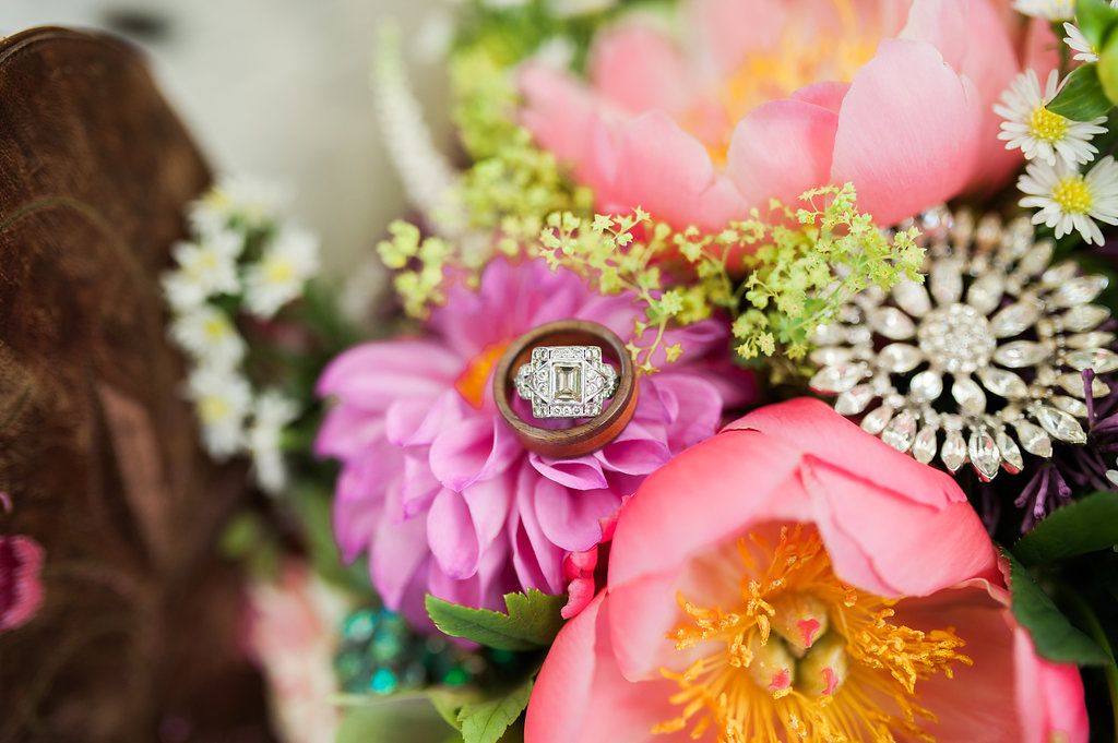 Wildflower Wedding Bouquet - Iowa Farm Wedding - Private Estate Weddings