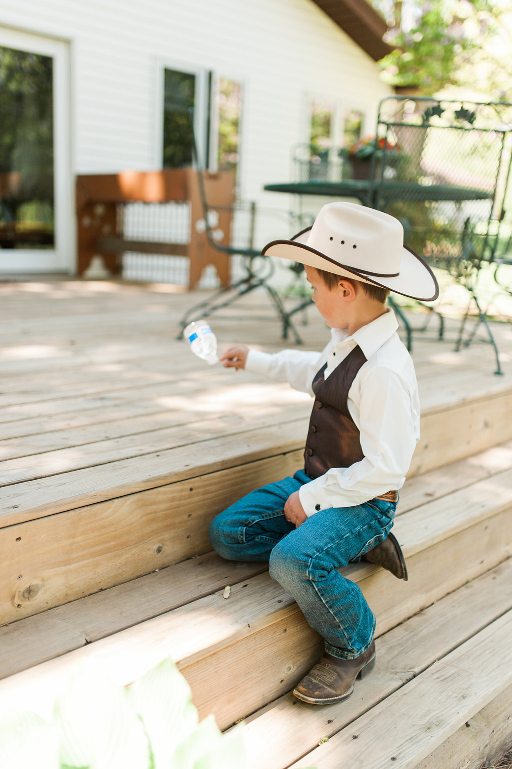 Farm Wedding Ring Bearer Attire - Iowa Farm Wedding - Private Estate Weddings