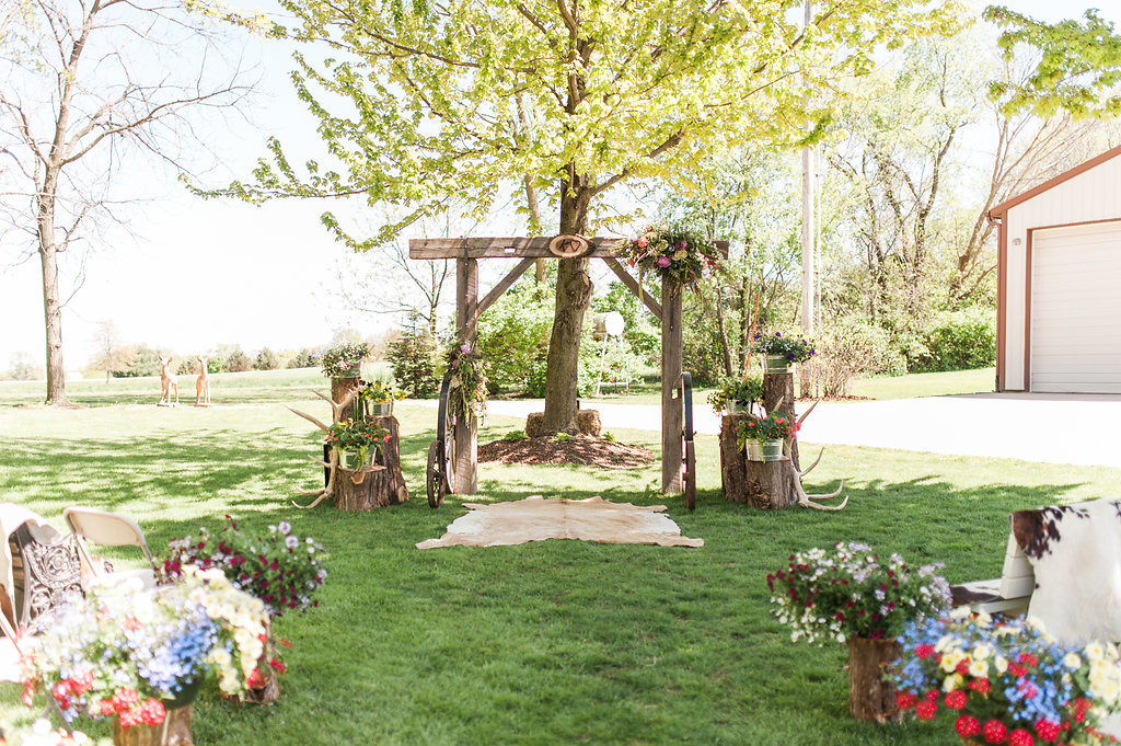 Gorgeous Farm Wedding Ceremony - Iowa Farm Wedding - Private Estate Weddings