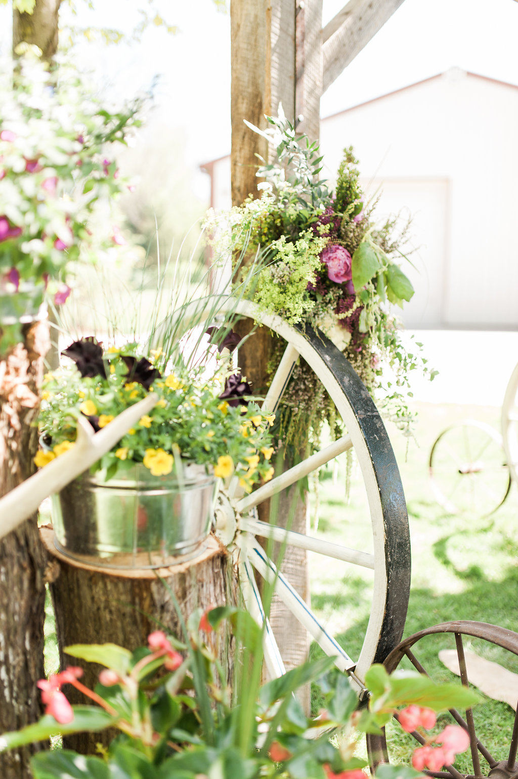 Farm Wedding Decor - Iowa Farm Wedding - Private Estate Weddings