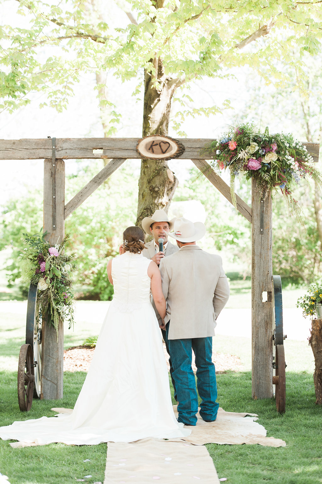 Farm Wedding Ceremony - Iowa Farm Wedding - Private Estate Weddings