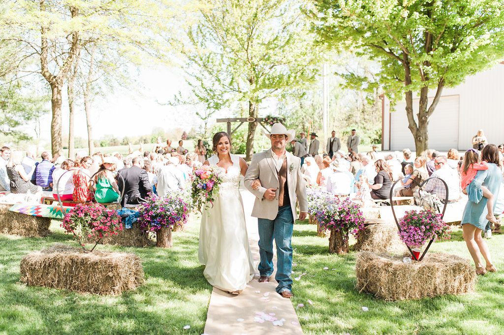 Farm Wedding Ceremony - Iowa Farm Wedding - Private Estate Weddings