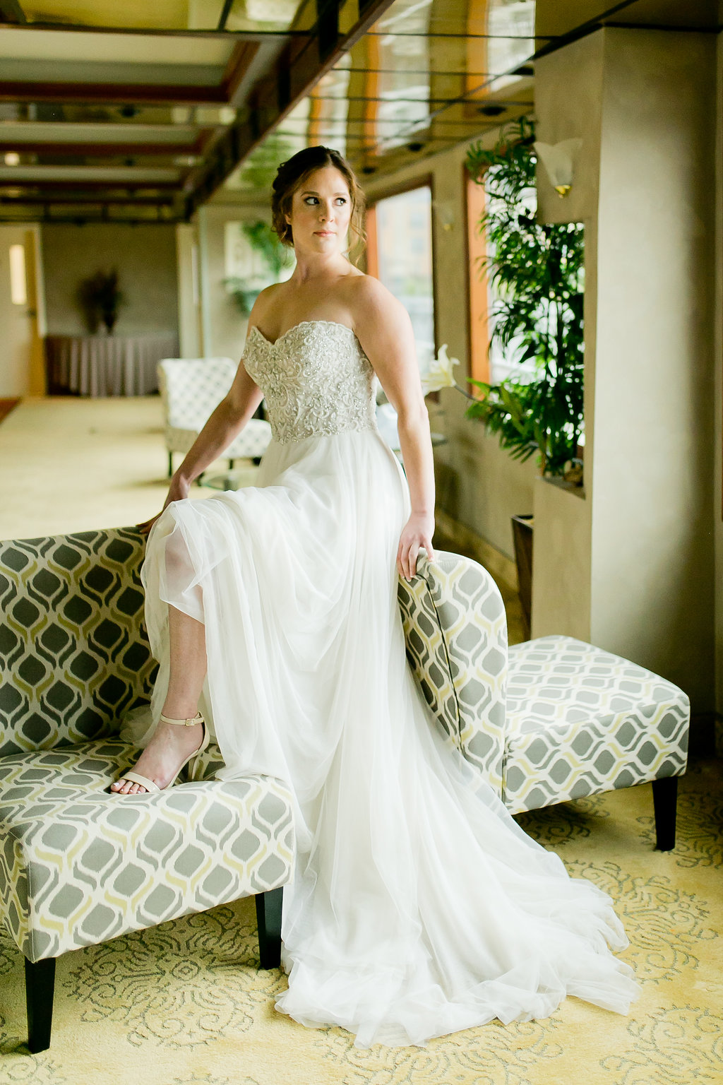 Beaded Flowy Wedding Dresses - Yacht Wedding Venues