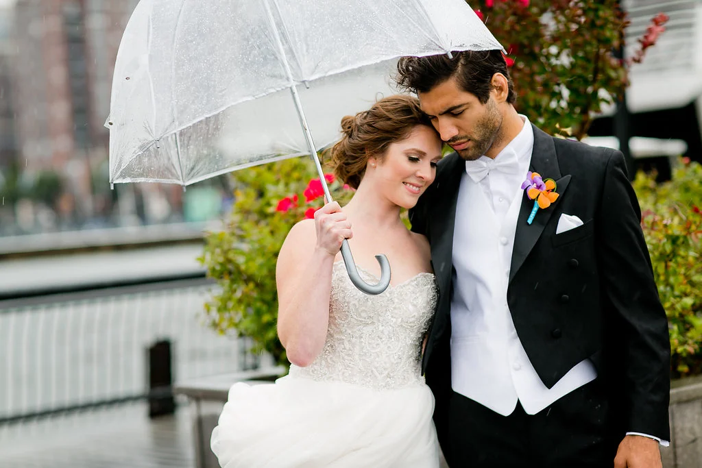 Gorgeous Rainy Day Wedding Photos - Yacht Wedding Venues