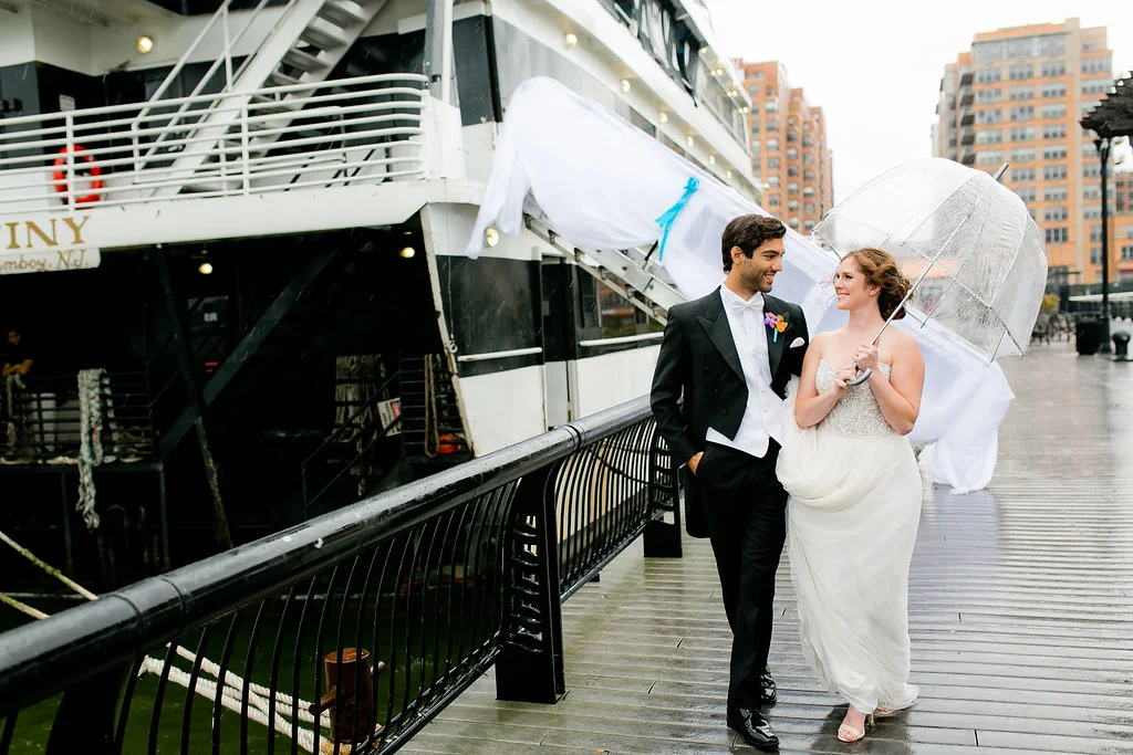 Gorgeous Rainy Day Wedding Photos - Yacht Wedding Venues