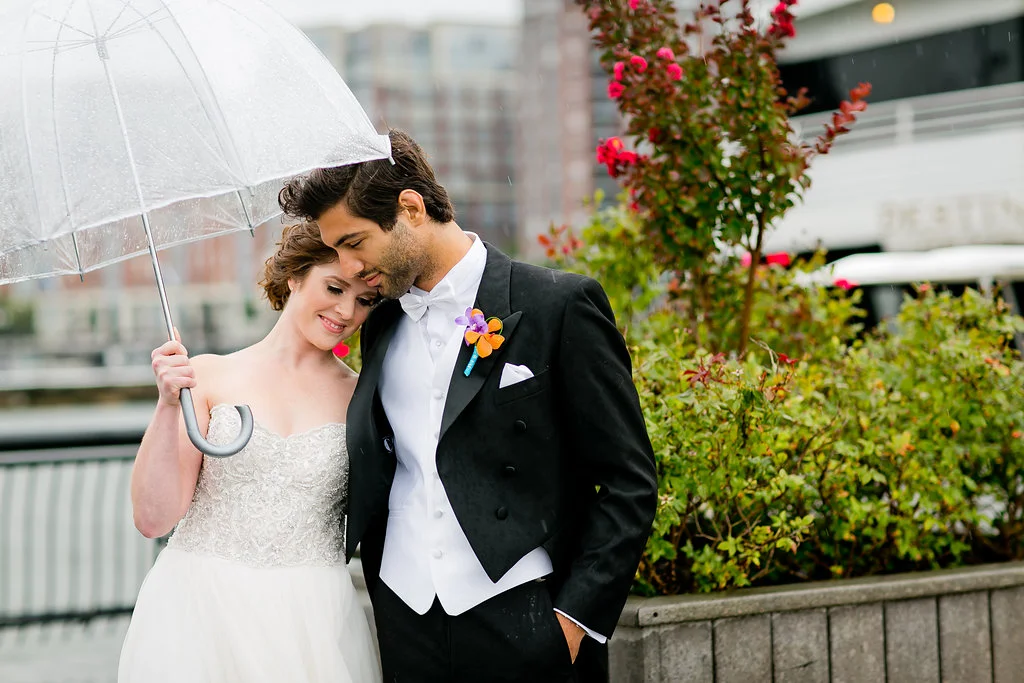 Gorgeous Rainy Day Wedding Photos - Yacht Wedding Venues