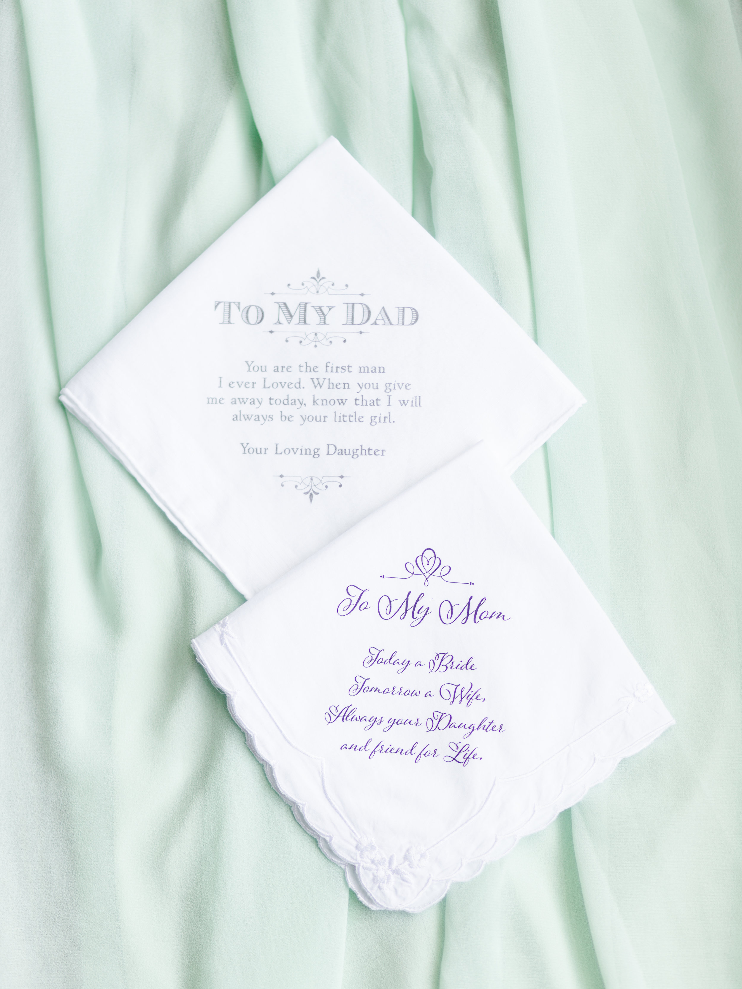 Custom Wedding Handkerchief - West Virginia Wedding Photographer - Wedding Venue