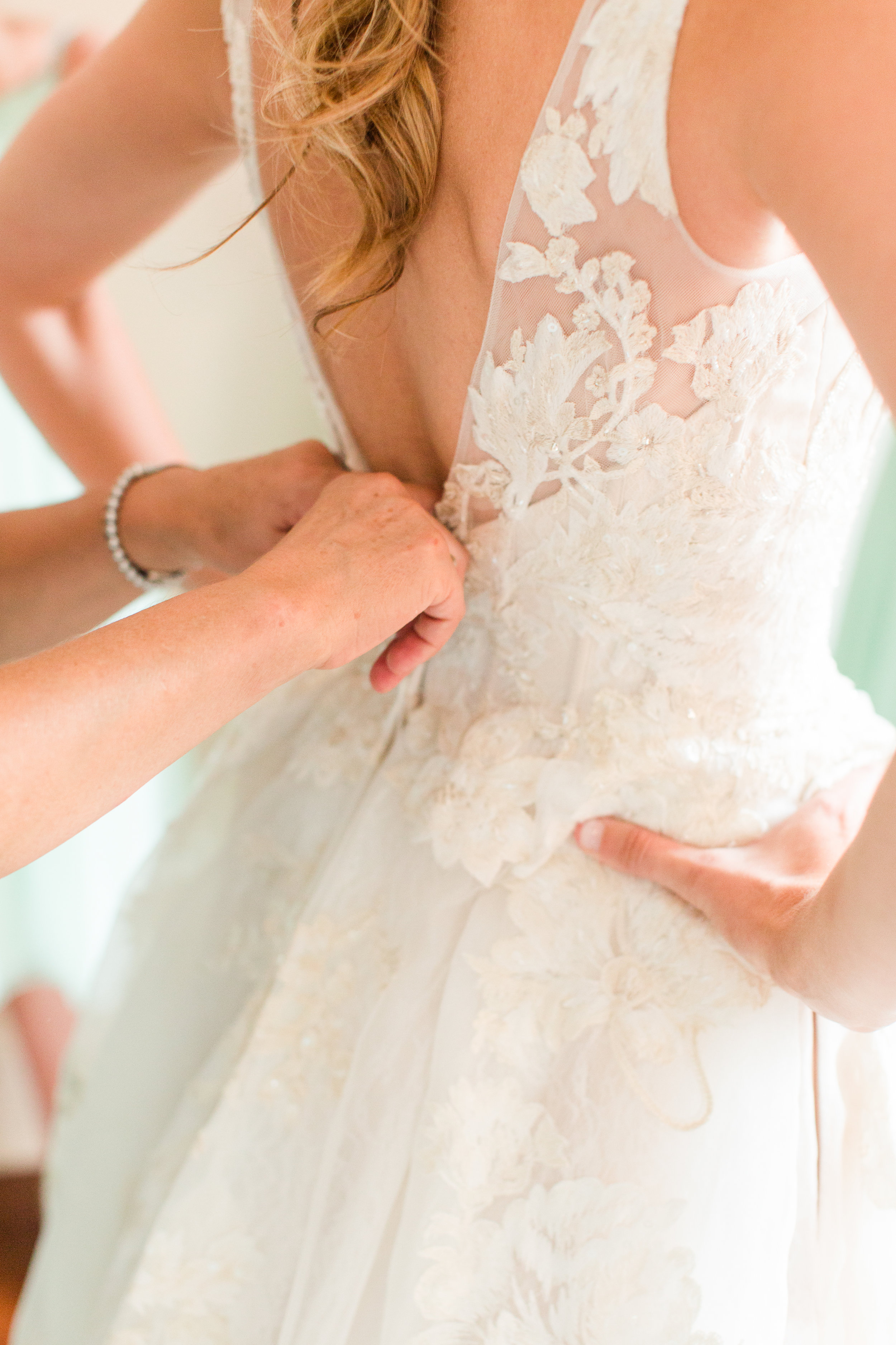 Lace Lowback Wedding Dress - West Virginia Wedding Photographer - Wedding Venue