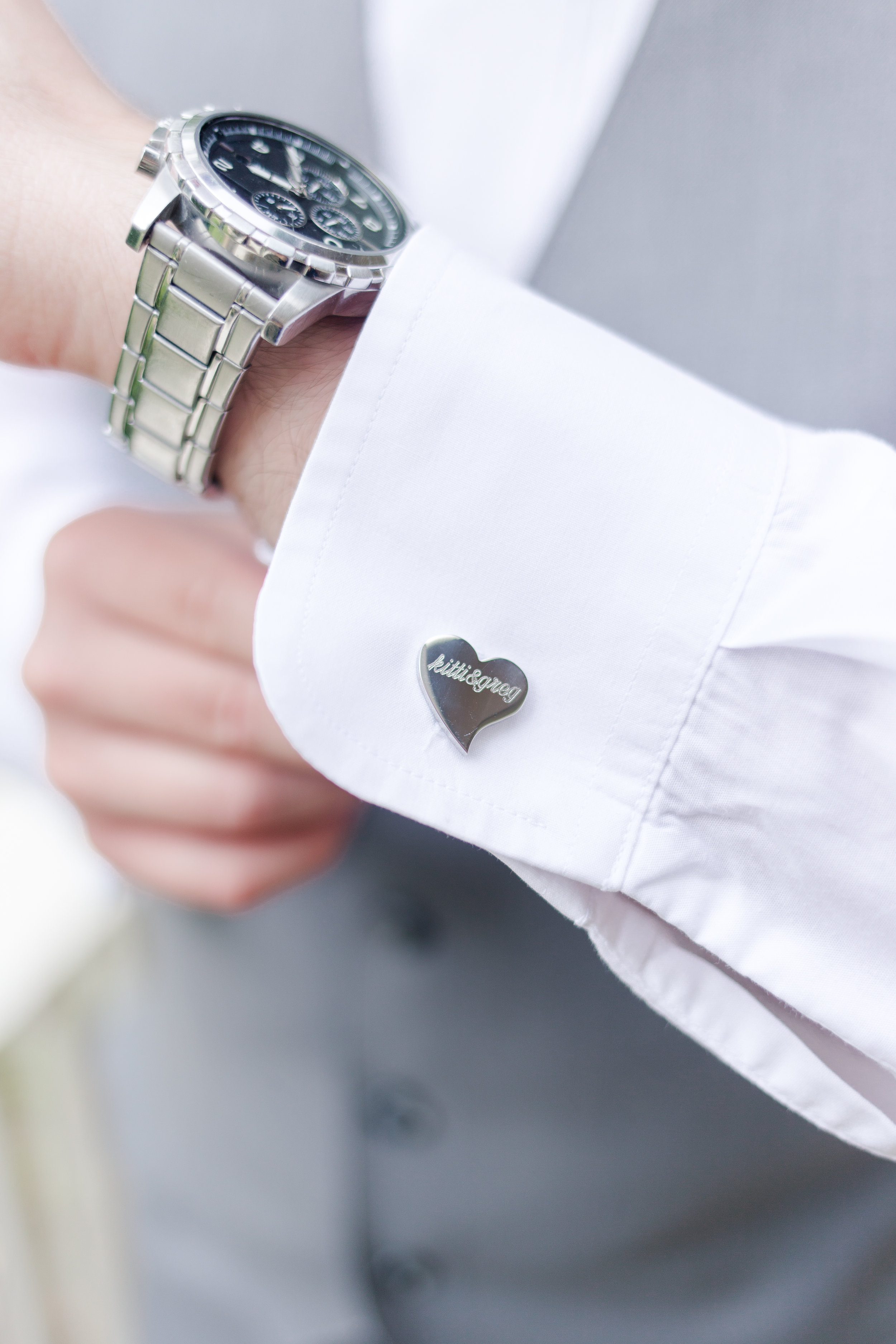 Custom Wedding Cufflinks - West Virginia Wedding Photographer - Wedding Venue