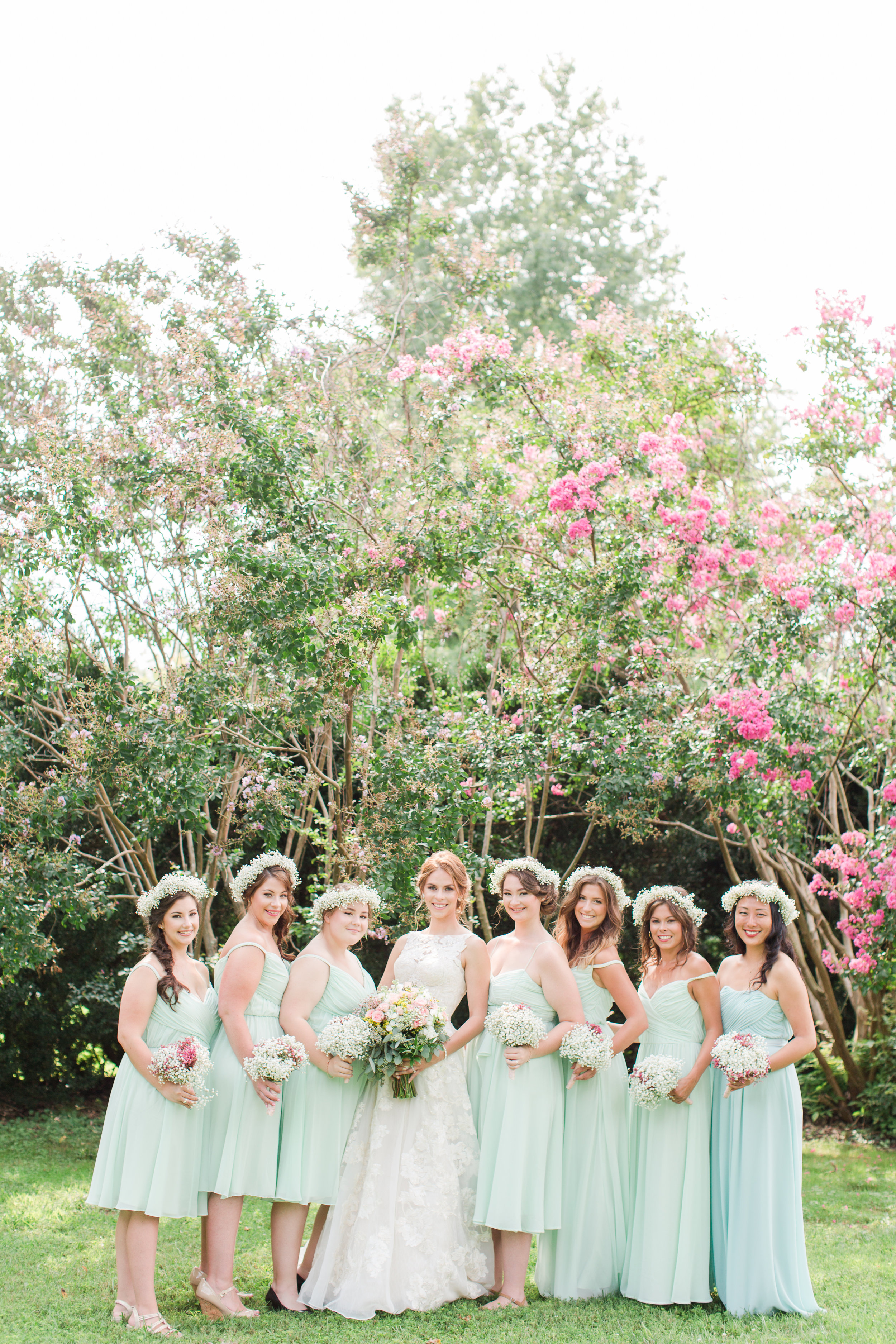 Mint Bridesmaid Dresses - West Virginia Wedding Photographer - Wedding Venue