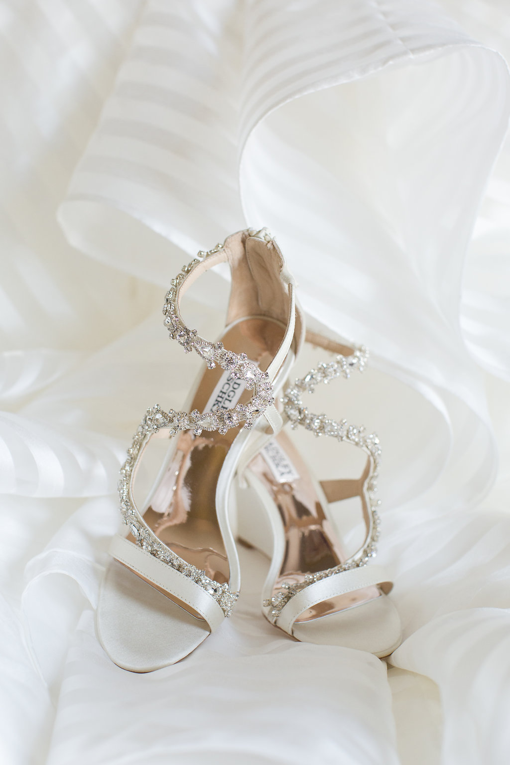 Badgley Mischka Wedding Wedges - Sheboygan Town & Country Golf Club Wedding - Wisconsin Wedding