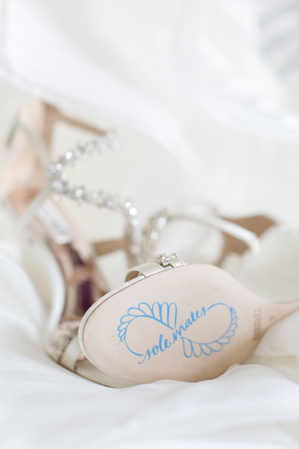 Badgley Mischka Wedding Wedges - Sheboygan Town & Country Golf Club Wedding - Wisconsin Wedding