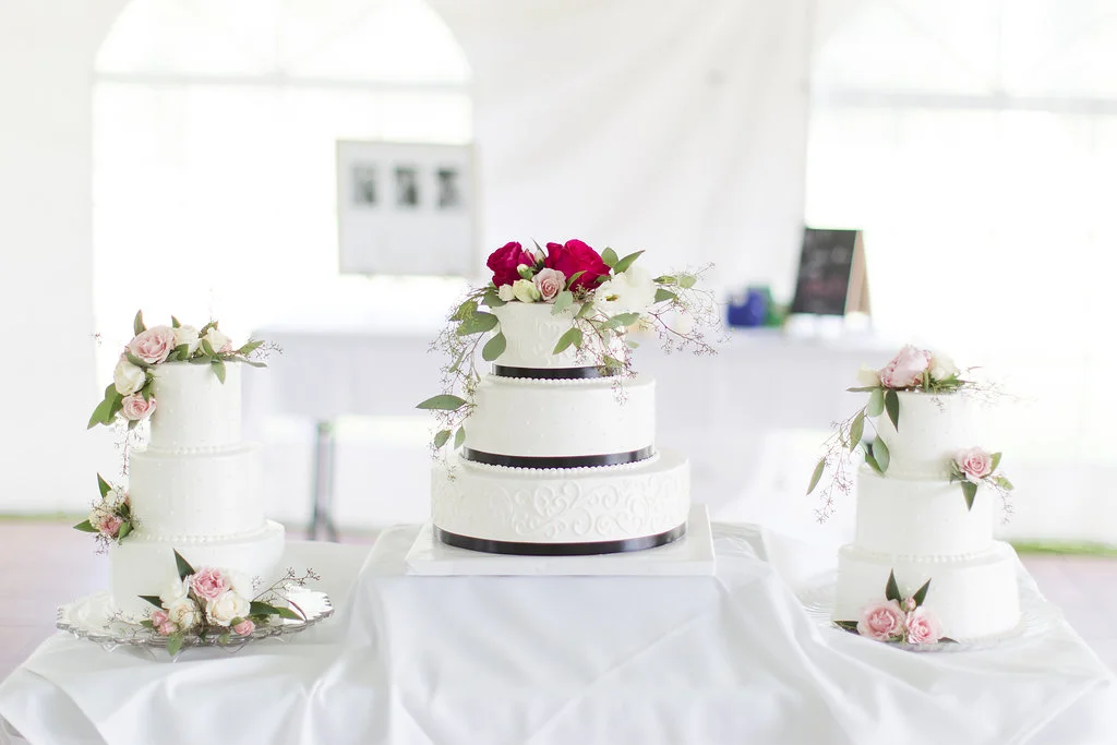 Gorgeous White Wedding Cakes - Sheboygan Town & Country Golf Club Wedding - Wisconsin Wedding