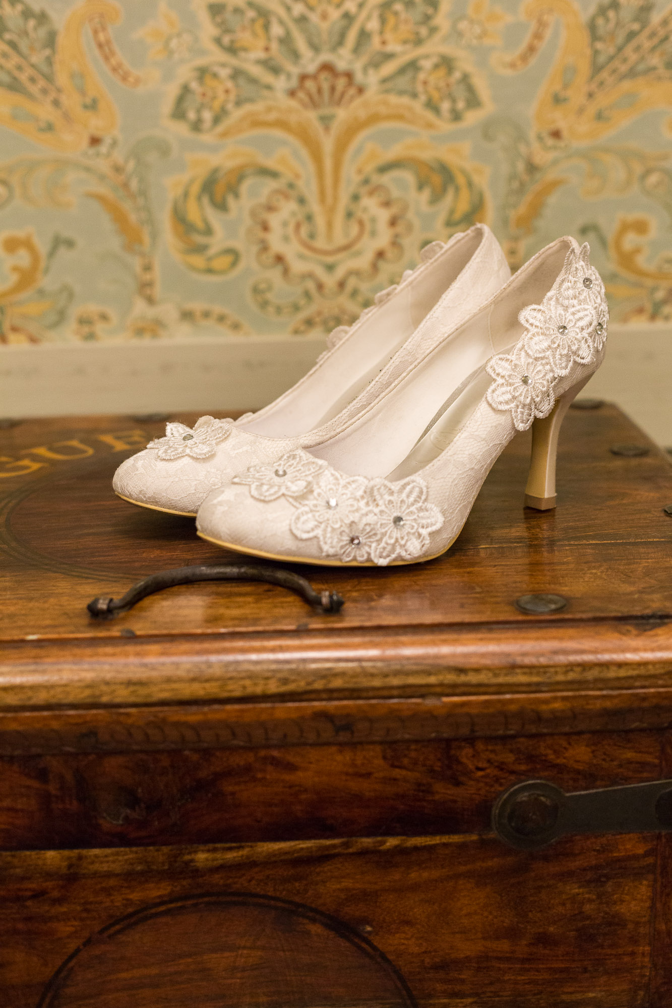Vintage White Wedding Shoes - Gorgeous Yosemite Wedding Venues