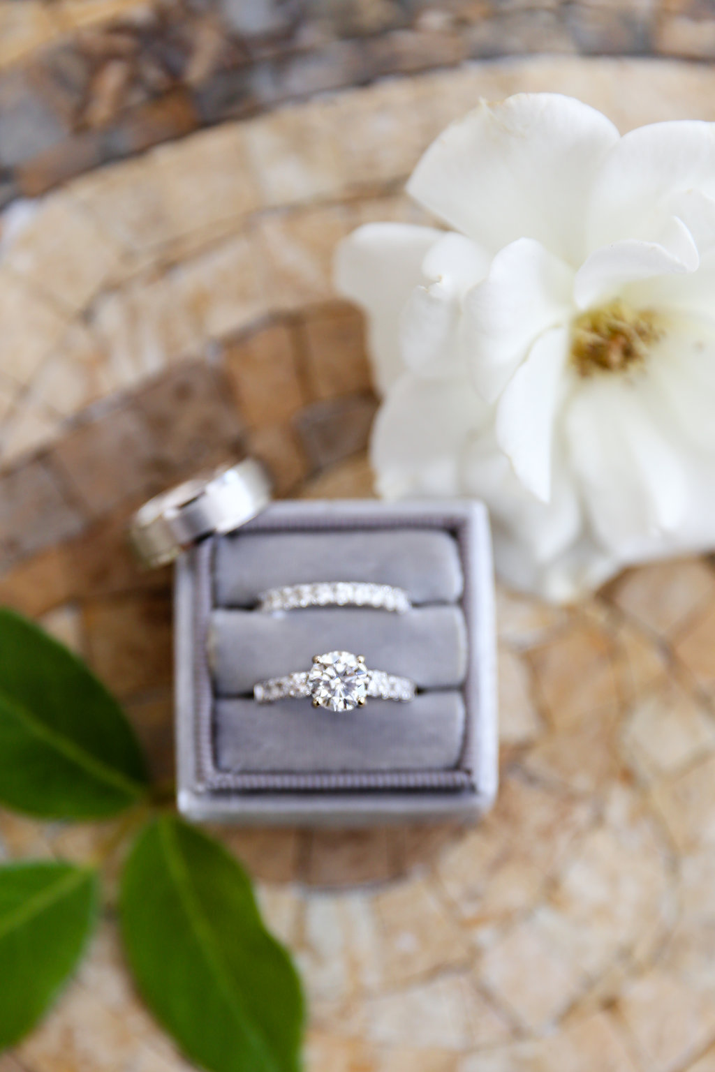 Gorgeous Solitaire Wedding Rings - Gorgeous Seal Beach Wedding Venue - Old Country Club Wedding