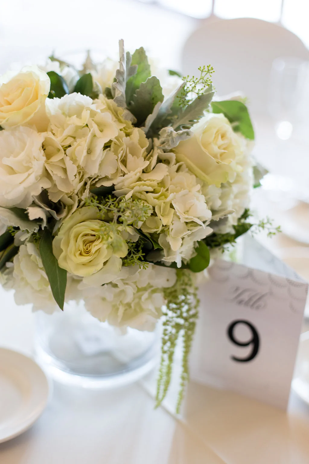 Simple Wedding Reception Centerpieces - Gorgeous Seal Beach Wedding Venue - Old Country Club Wedding